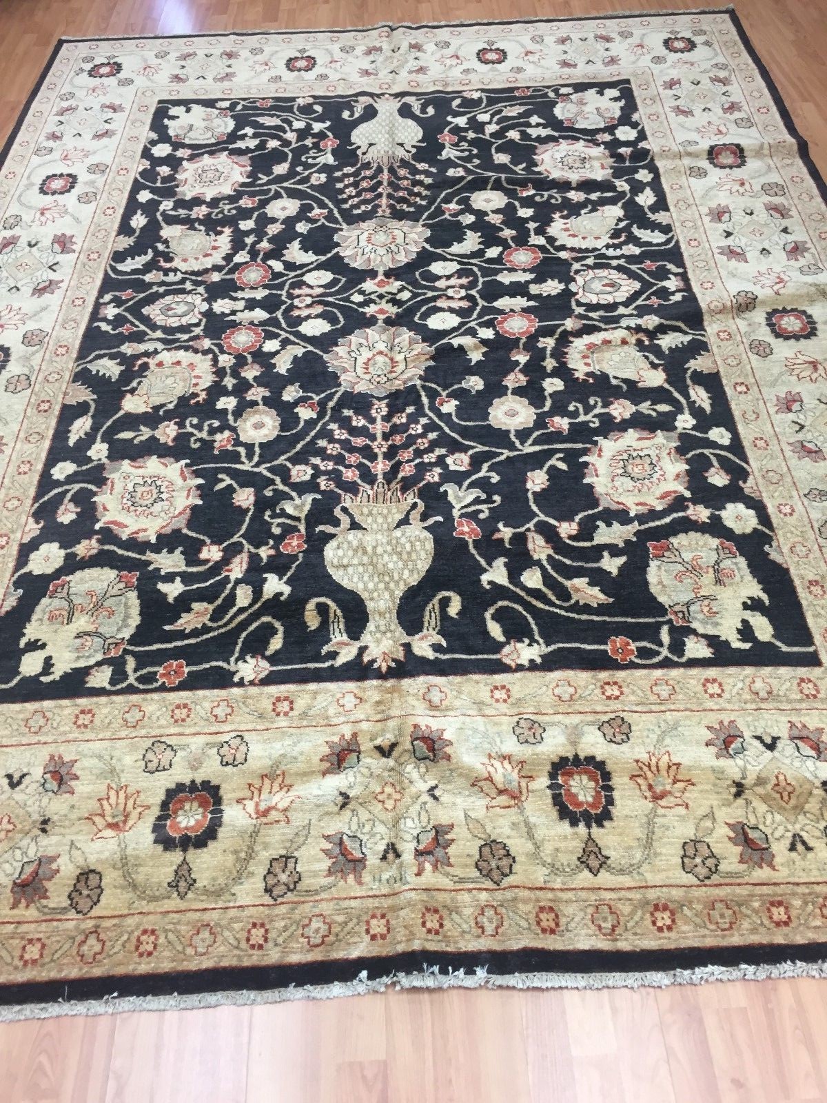 7’10” x 10’7″ New Pakistani Peshawar Oriental Rug – Hand Made Veg Dye 100% Wool