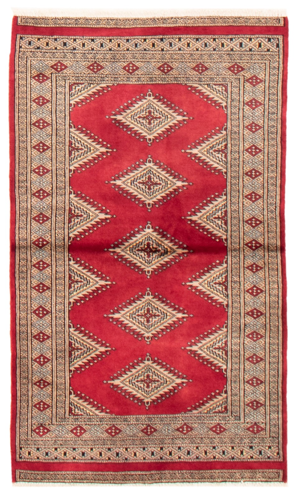 Hand Knotted Area Rug 3’0″ x 5’2″ Traditional Oriental Wool Carpet