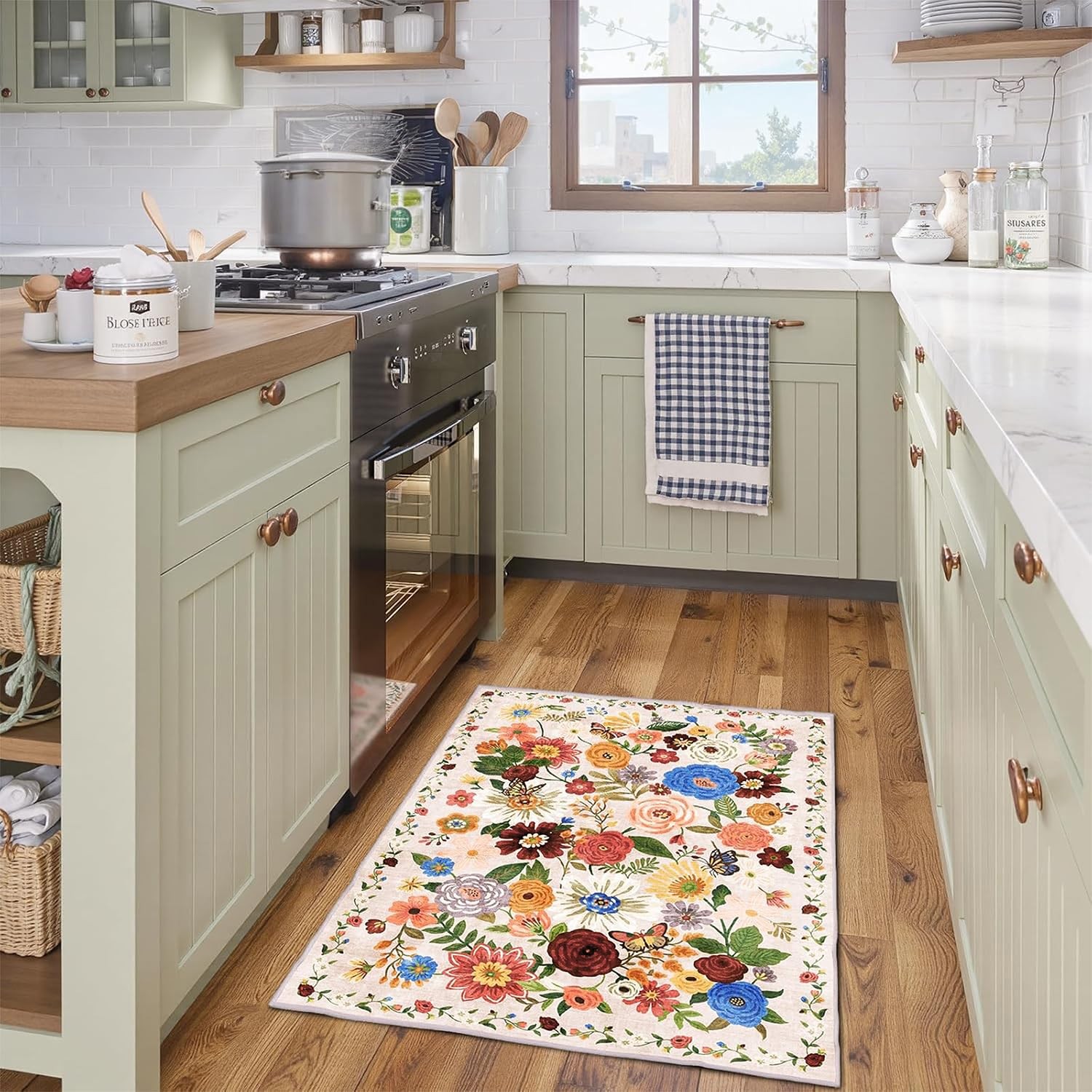 Area Rugs 24×17 Inch Home Decor Entry Rug, Small Door Mat Bath Mats for Bathr…