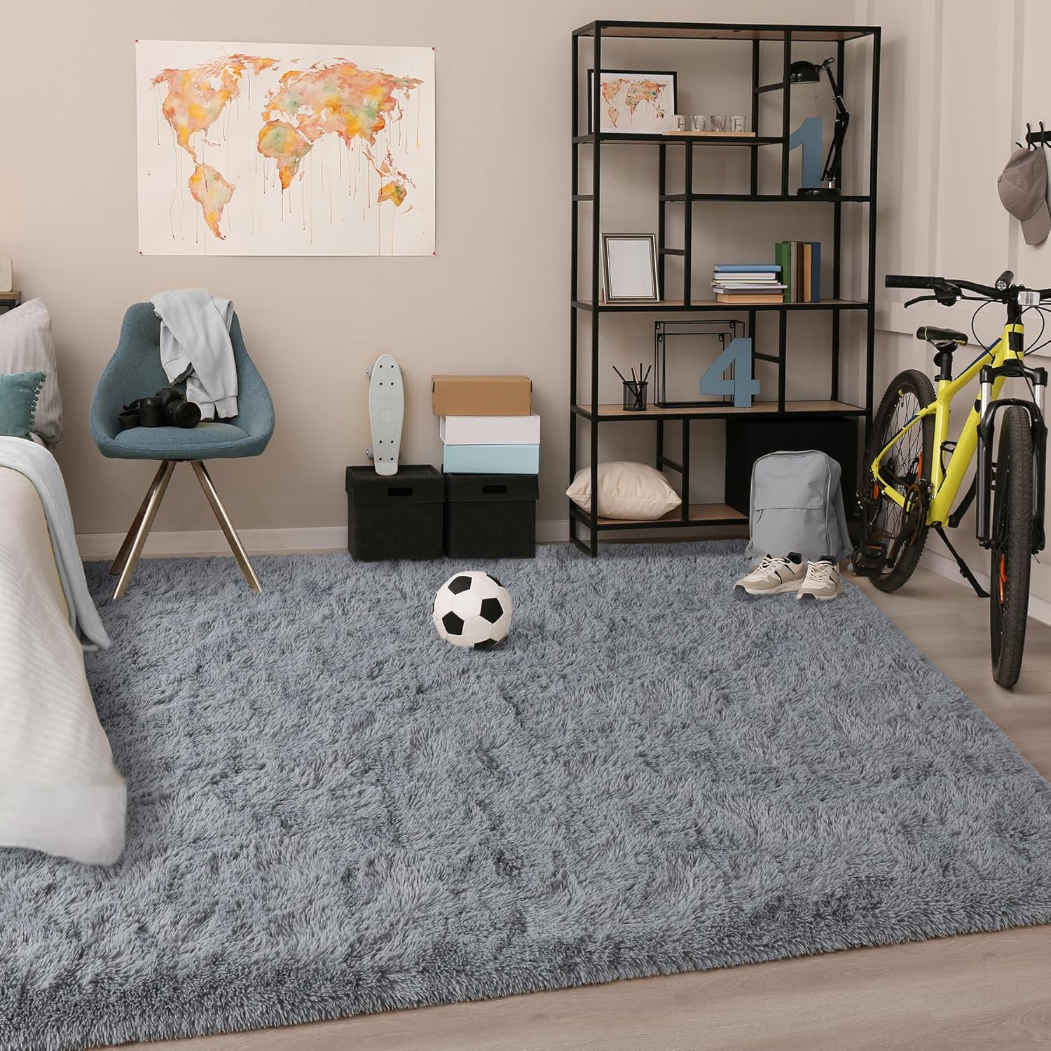 Soft Area Rugs for Bedroom Living Room Plush Fluffy Rug 4X6 Feet, Shag
