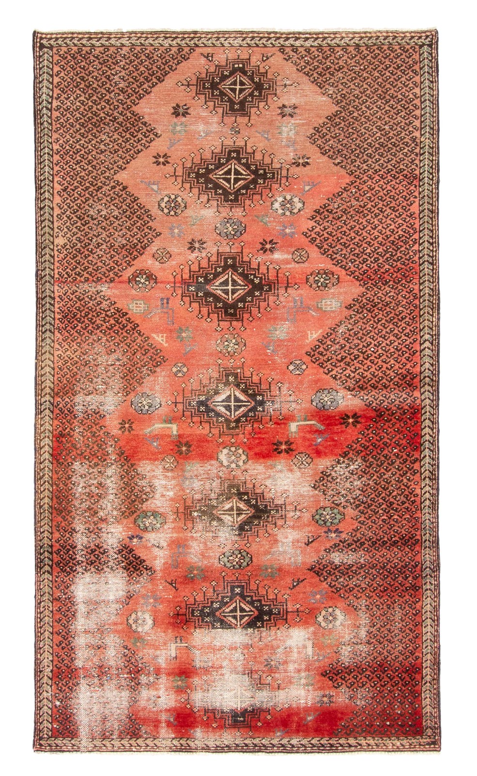 Traditional Vintage Hand-Knotted Area Rug 3’10” x 6’9″ Oriental Wool Carpet