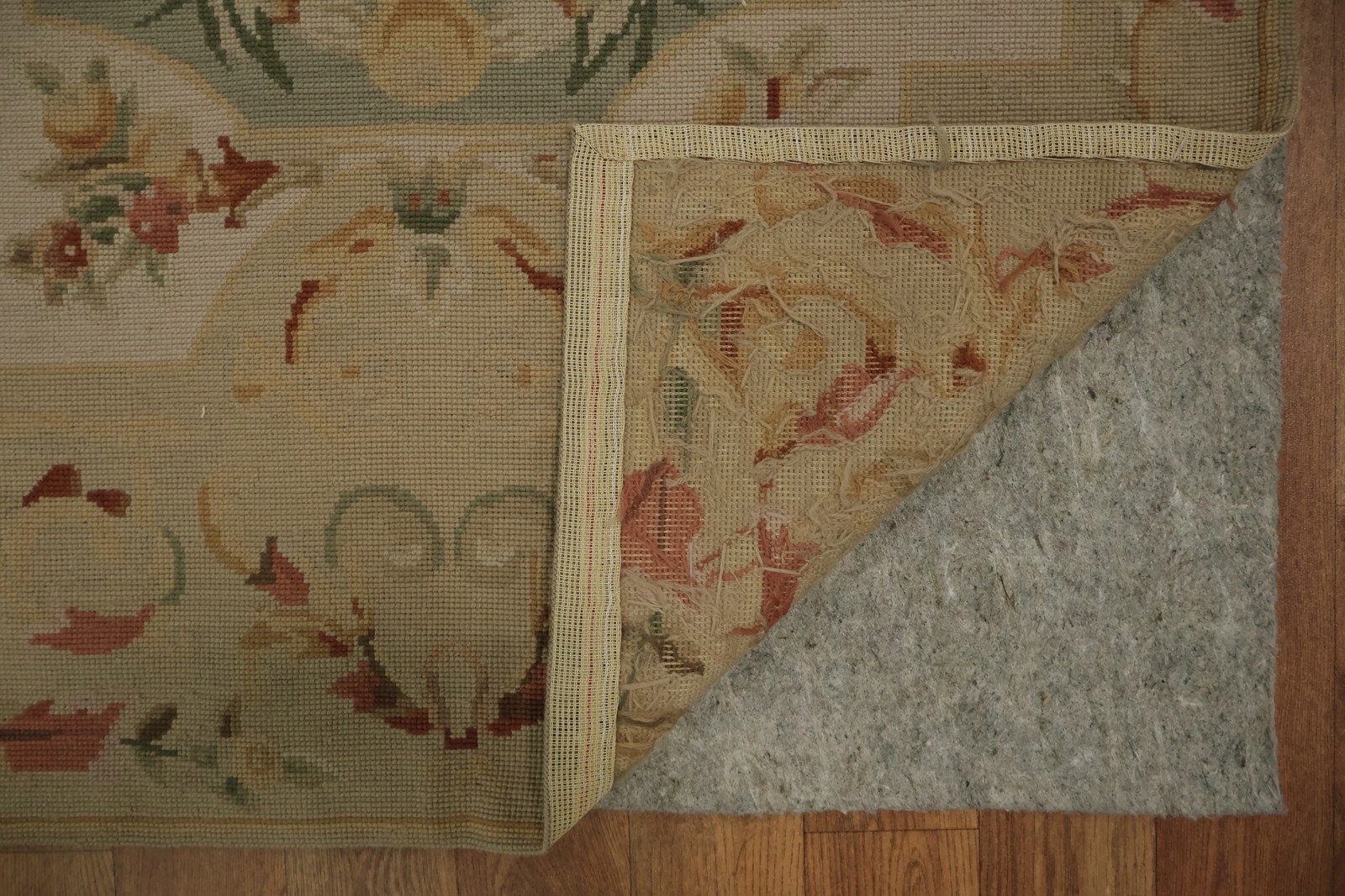 Aubusson Tapestries Chinese Accent Rug 3×4 Needle-Point Wool Victorian Style