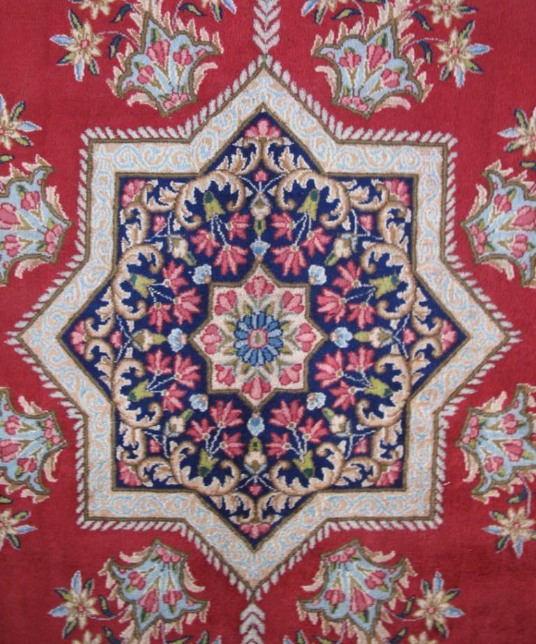 10×14′ Rose Red Perssiaan Kermman Rug 82286