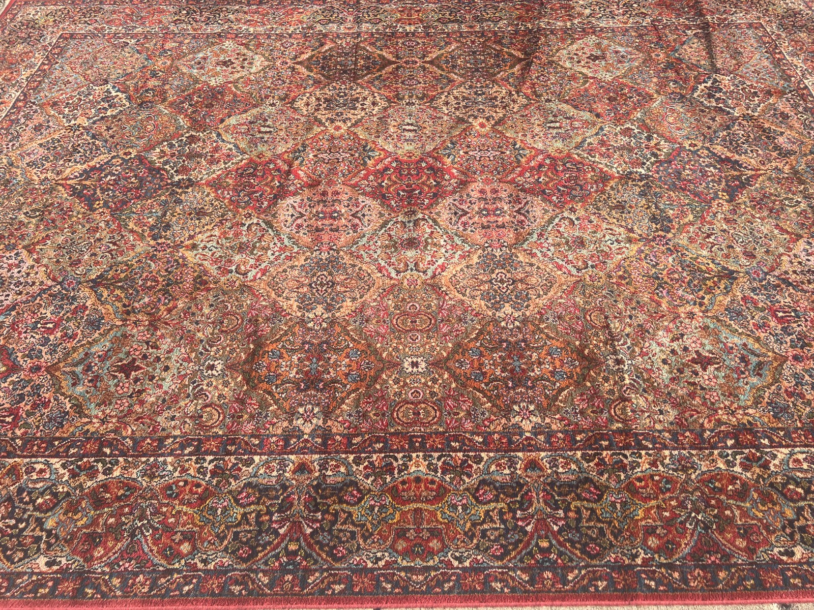 10′ x 14’3″ Karastan Kirman Design Oriental Rug – Full Pile – Made in USA