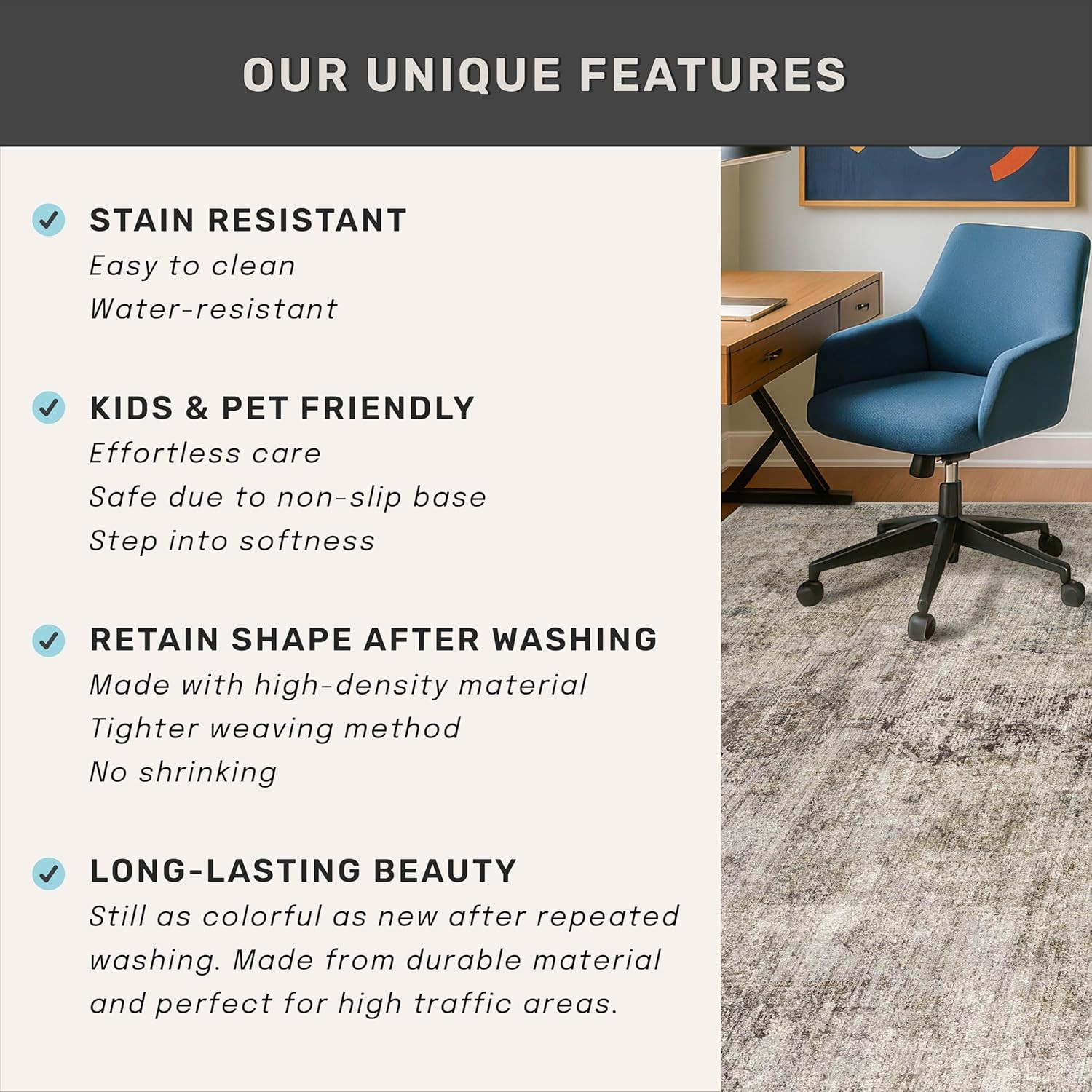 Taupe Brown 9×12 Big Rug – Modern Farmhouse Rustic for Living Room & Dining