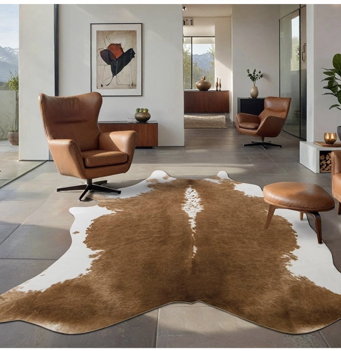 Faux Cowhide Rug