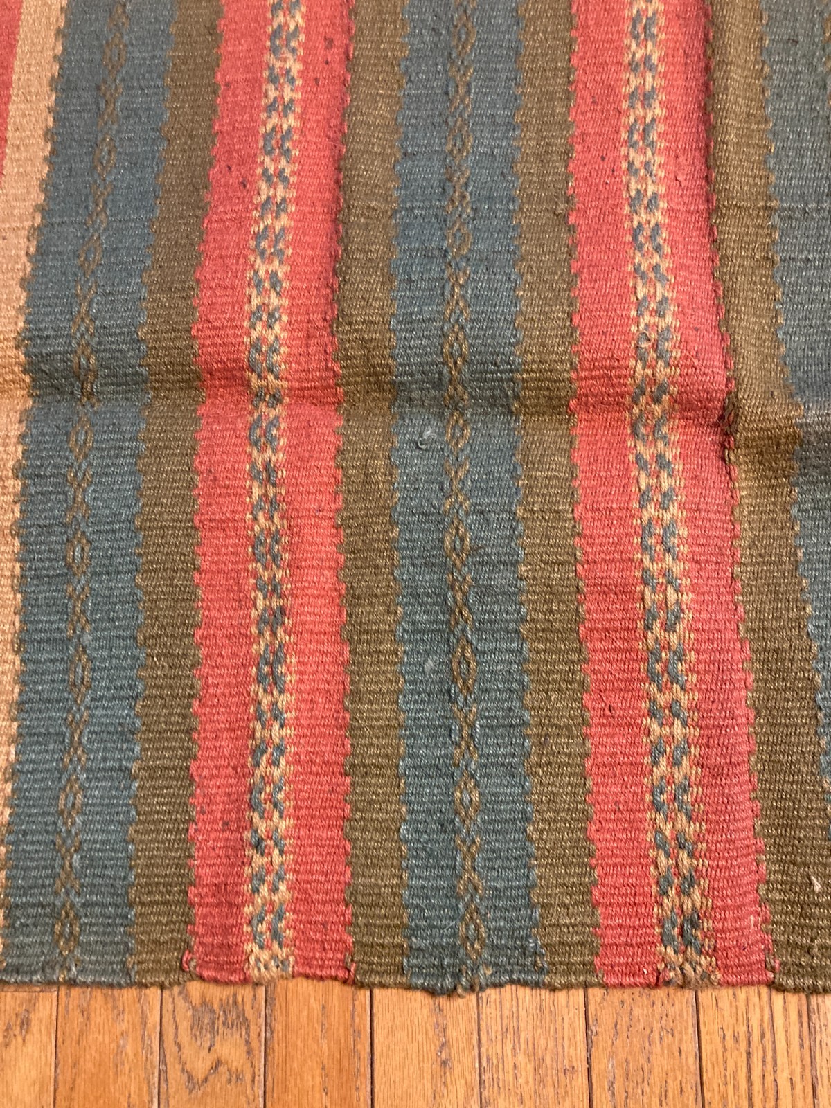 Vintage 100% Jute –38″ x 24″ Handwoven Reversible Rug Boho Farm – Made in India