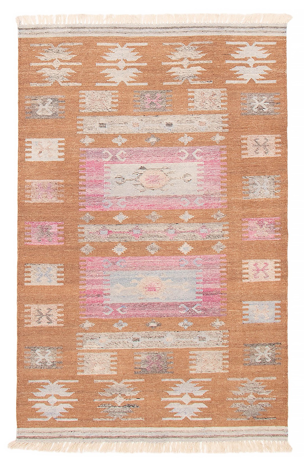 Vintage Hand Woven Area Rug 5’1″ x 8’0″ Traditional Wool Oriental Carpet