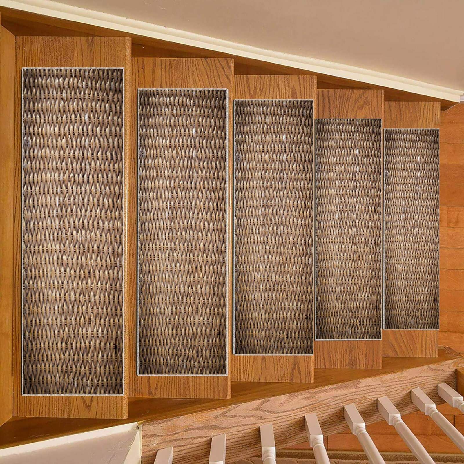 Brown Color Stair Rug, Stair Tread Rug, Stair Treads Rug, Carpet Stair Treads