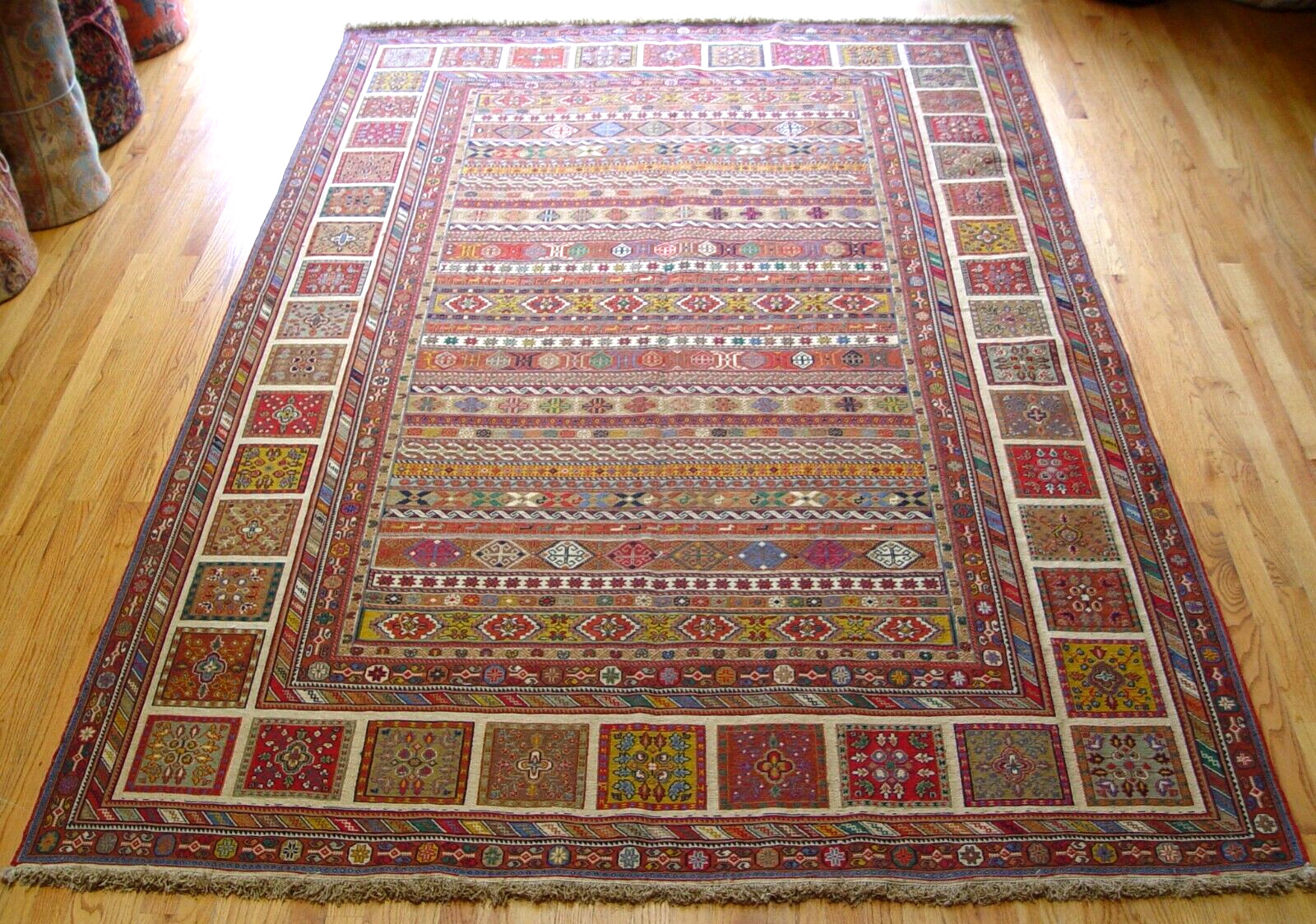 Fine New Sumac 6’7″ x 9’8″ Handmade 100% Wool VEG. Dyes Premium Quality Rug