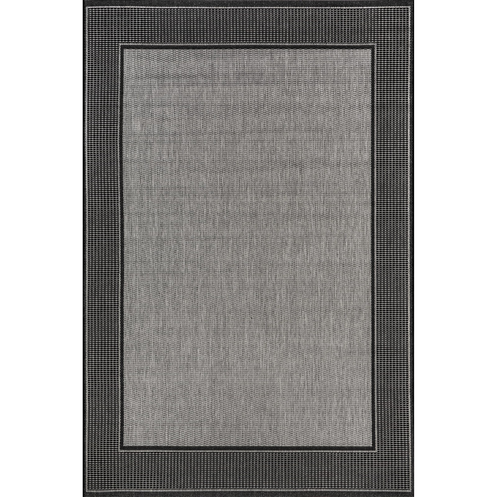 Outdoor Performance Gris Grey/Black, 7’6″ x 10’9″, Solid, Soft and Cozy, High…