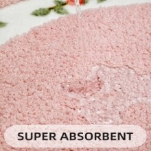 Bathroom Rugs Romantic Rose Flower Shaggy Area Rugs for Living Room Bedroom