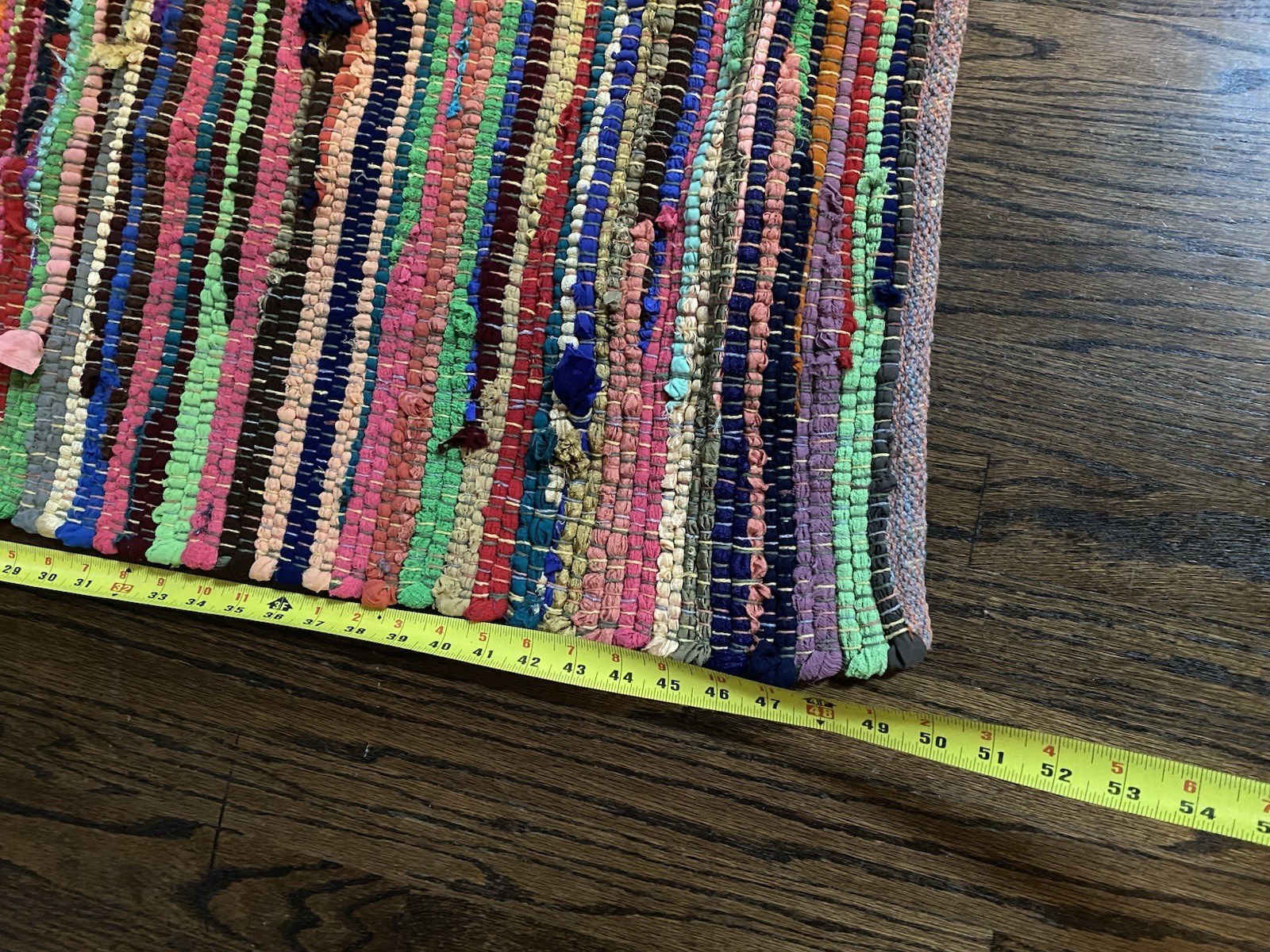 Better Homes & Gardens Multi Color Woven Rag Throw Rug 30x 46″