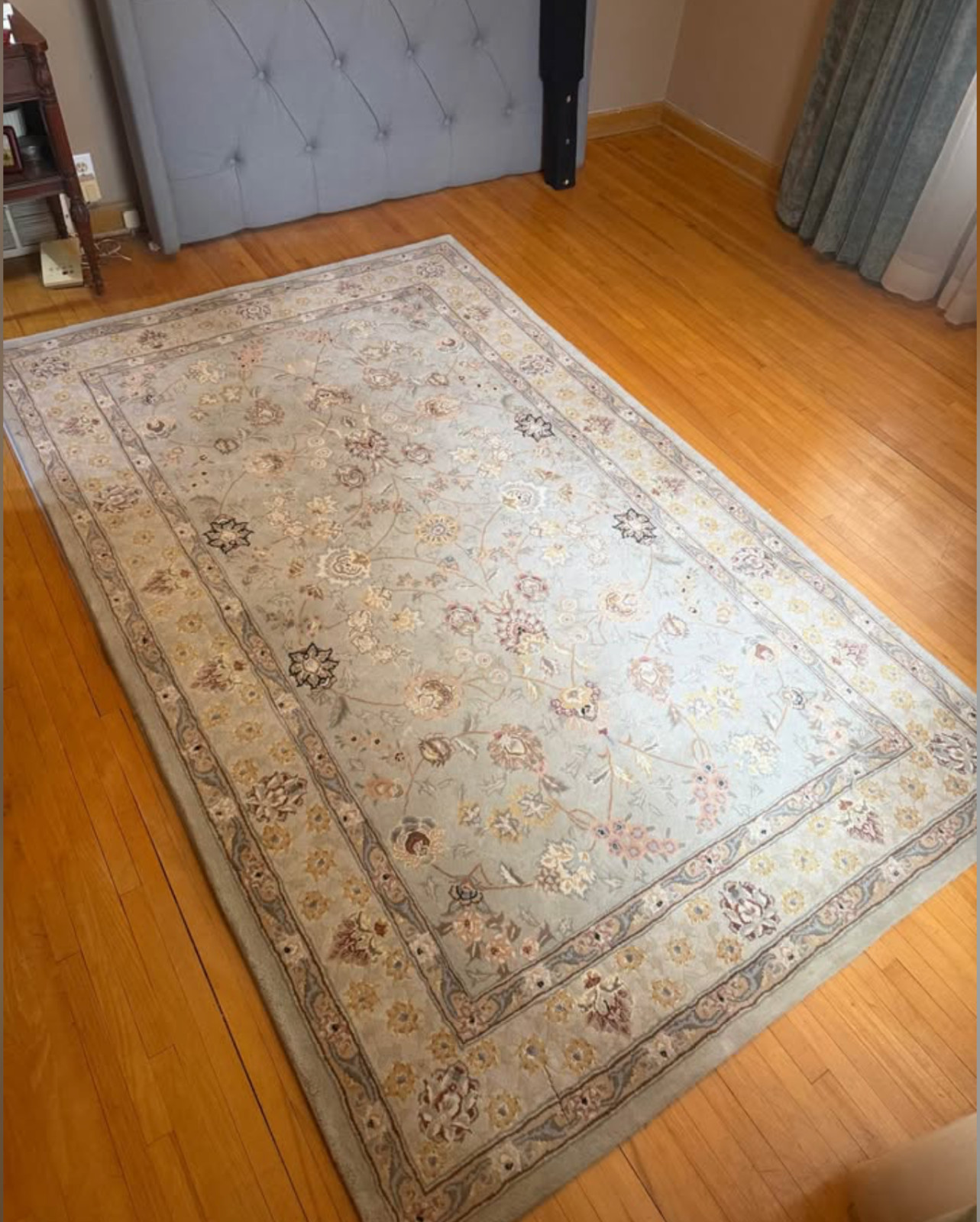 wool silk blend rug
