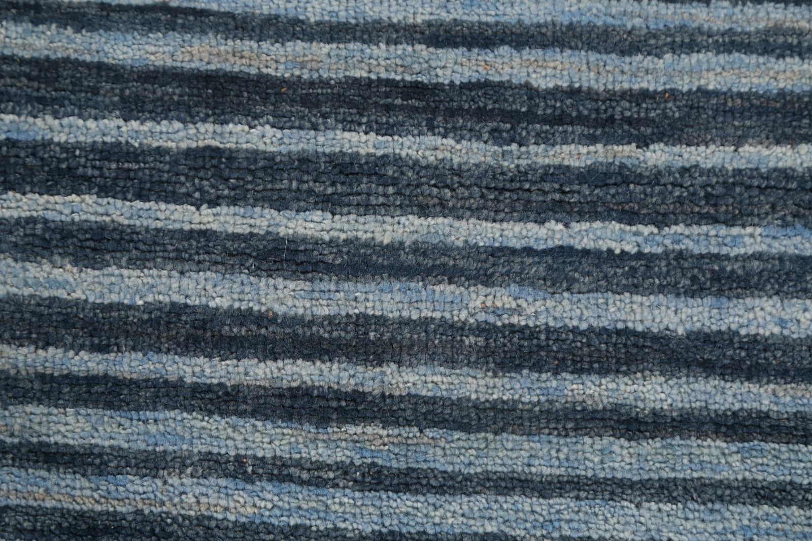 Blue Geometric Art & Craft Contemporary 8×9 Area Rug Plush Wool Handmade Carpet