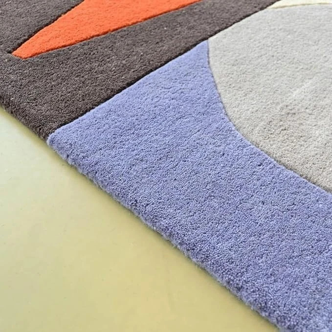Handmade Hand Tufted Rug Carpets Wool Area Rug for Living Room Bedroom and Hall