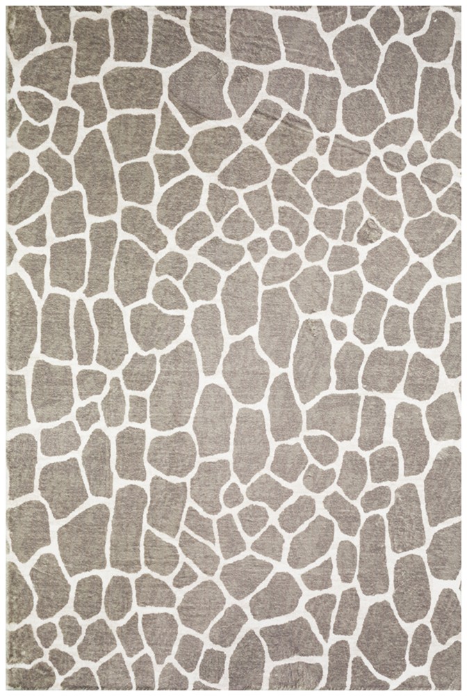 2×3 Dalyn Gray Spots Cracked Lines Animal Door Mat AK4 – Aprx 1′ 8″ x 2′ 6″