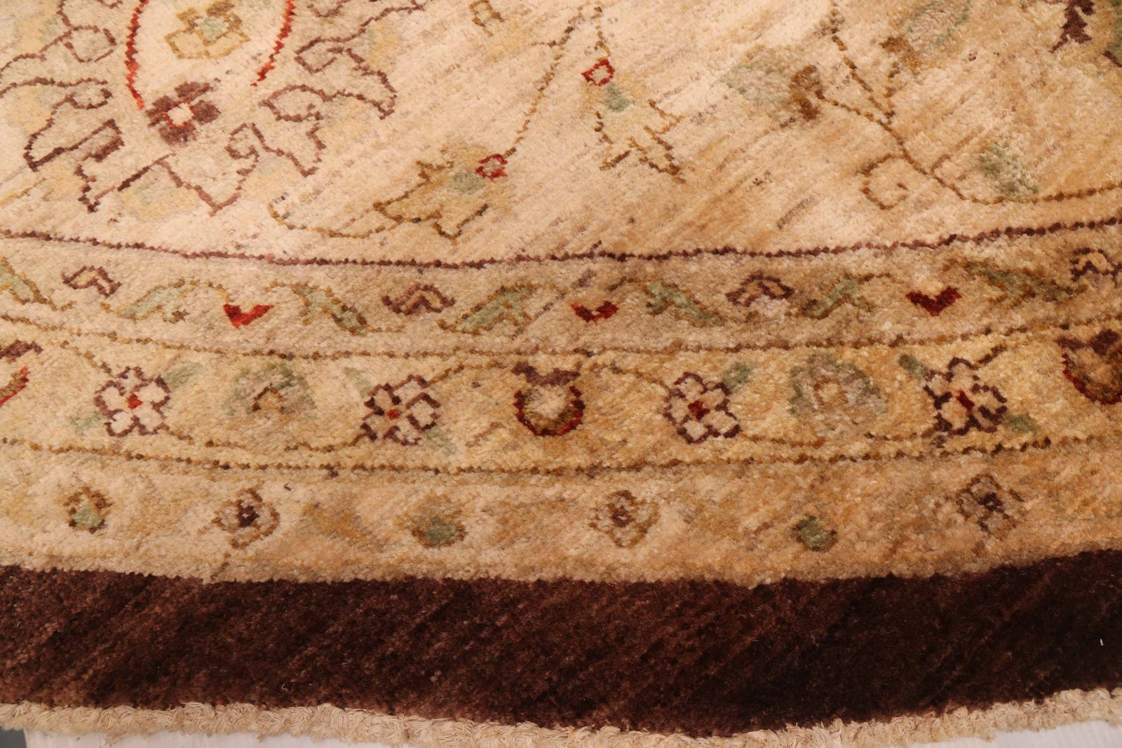 Vintage 13’5″ x 13’5″ Traditional Hand Knotted Vegetable Dye Wool Area Rug