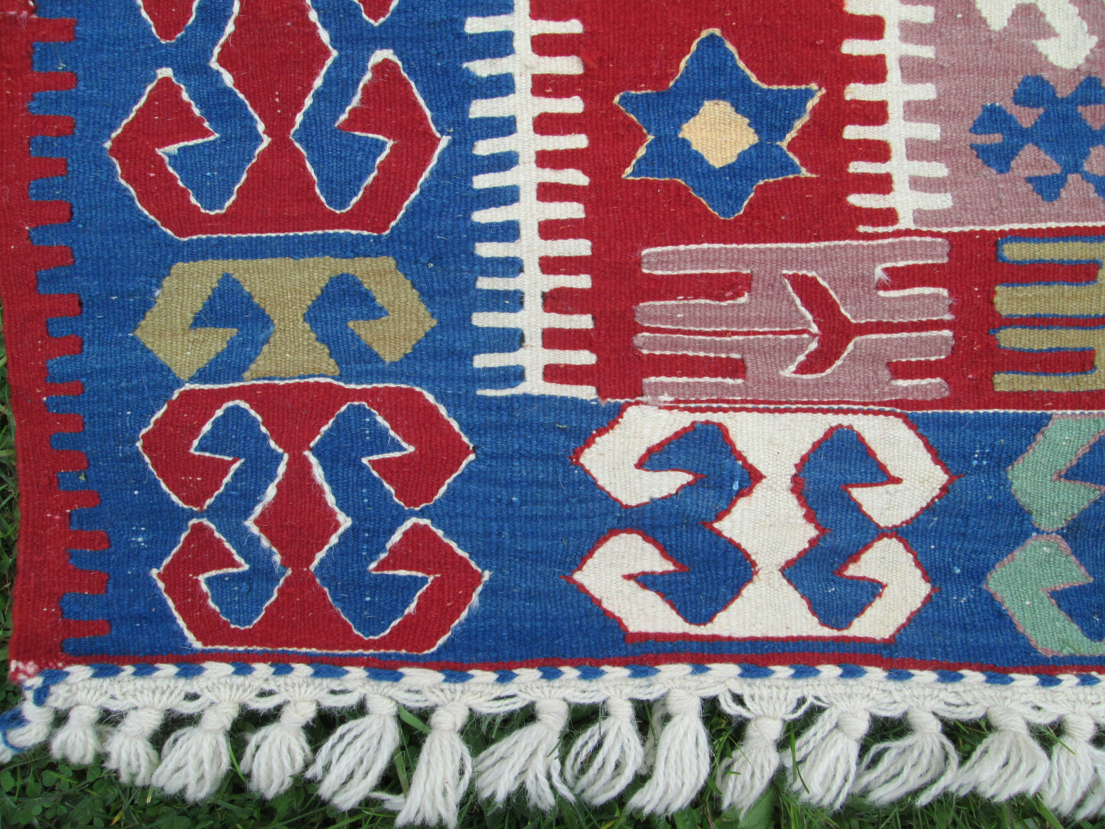 Traditional Tribal Kilim Wool Rug Flat Split Weave 45″ by 80″ Happiness Marriage
