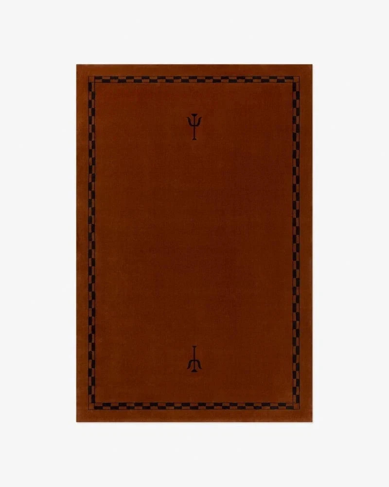Nordic Knots Hand Tufted Rug – Burgundy 100% Wool area Rug any size available
