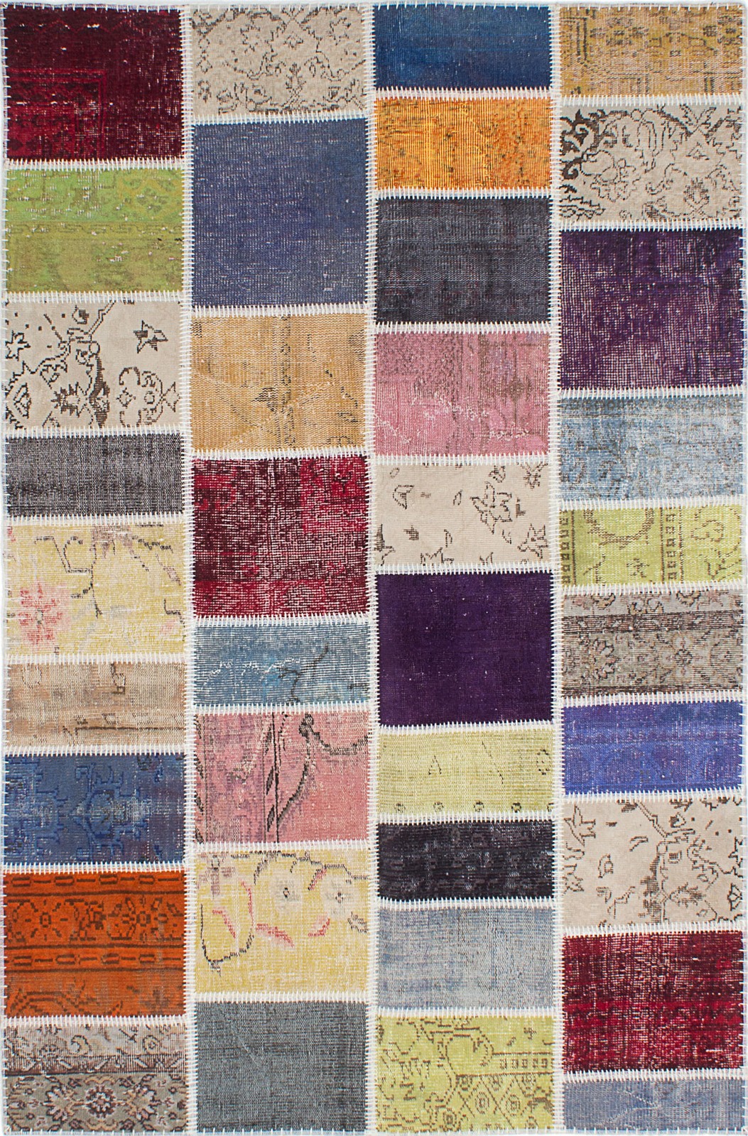 Traditional Ivory, Khaki Hand-knotted Area Rug 5’5″ x 8’4″ Oriental Carpet
