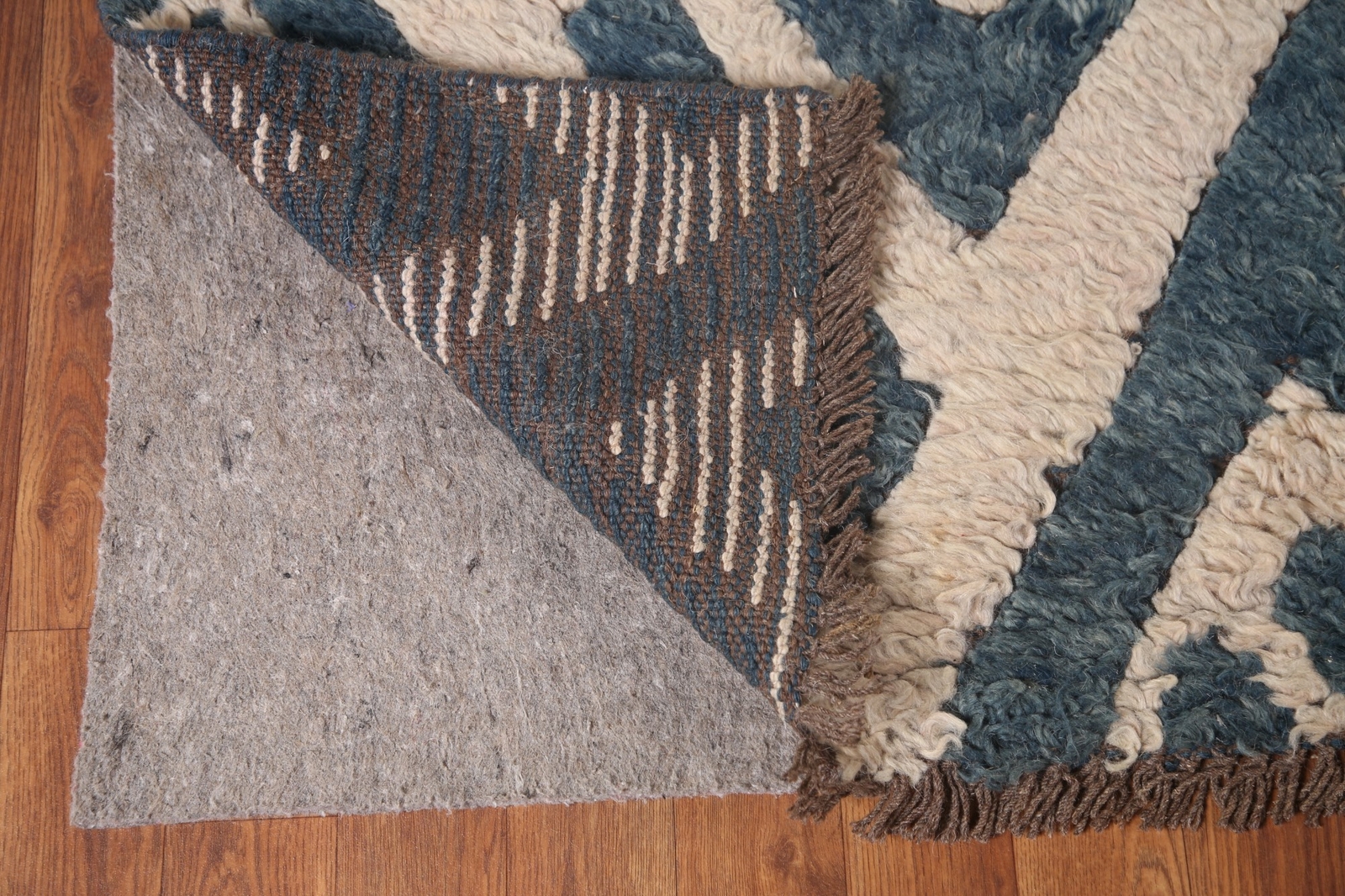 Statement Luxury Geometric Hand-Knotted Moroccan Indian Rug Modern Decor 9×11 ft