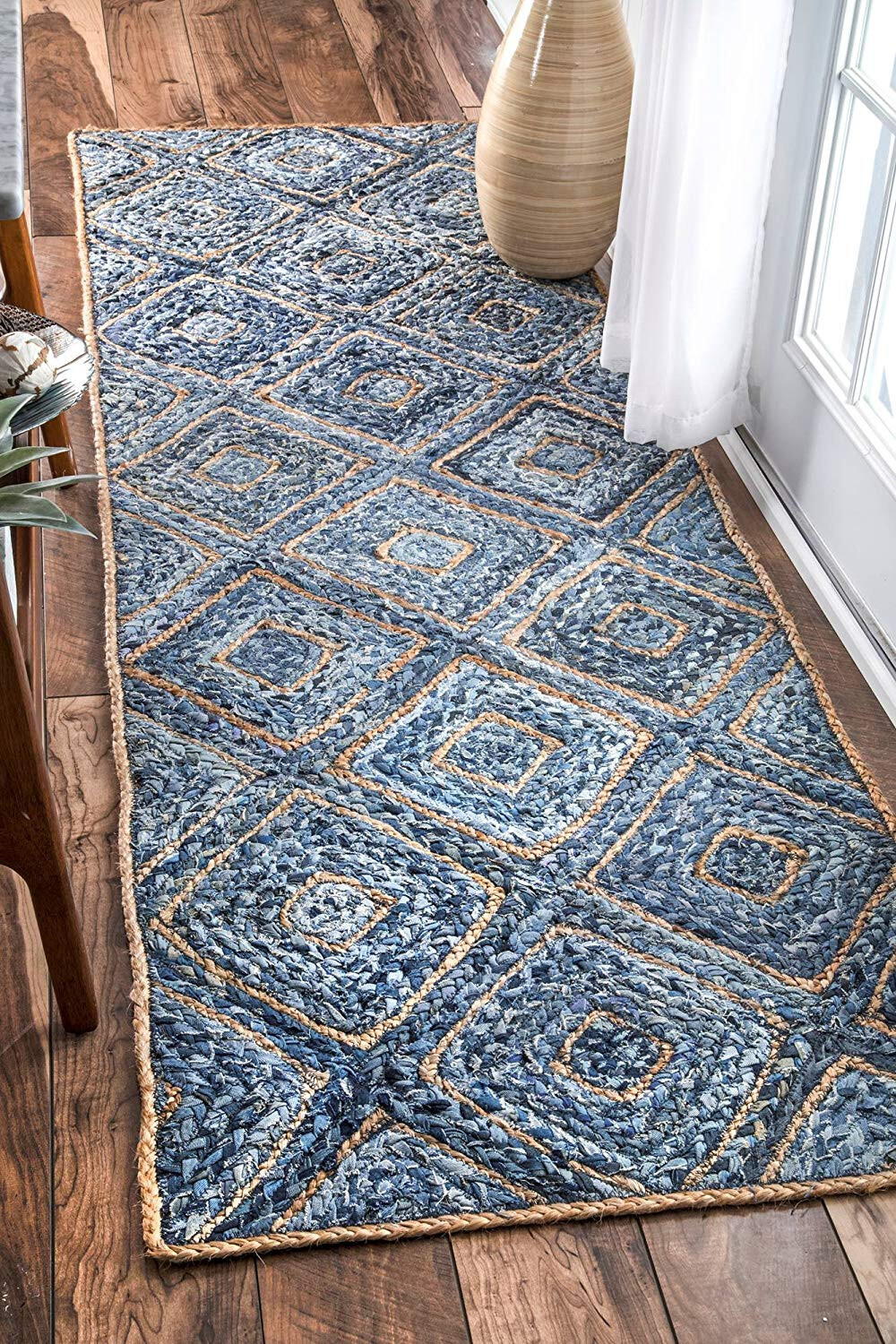 Chindi Rug Area Rag Rug Home Décor Denim Chindi Rug Rag Bohemian Indian Carpet