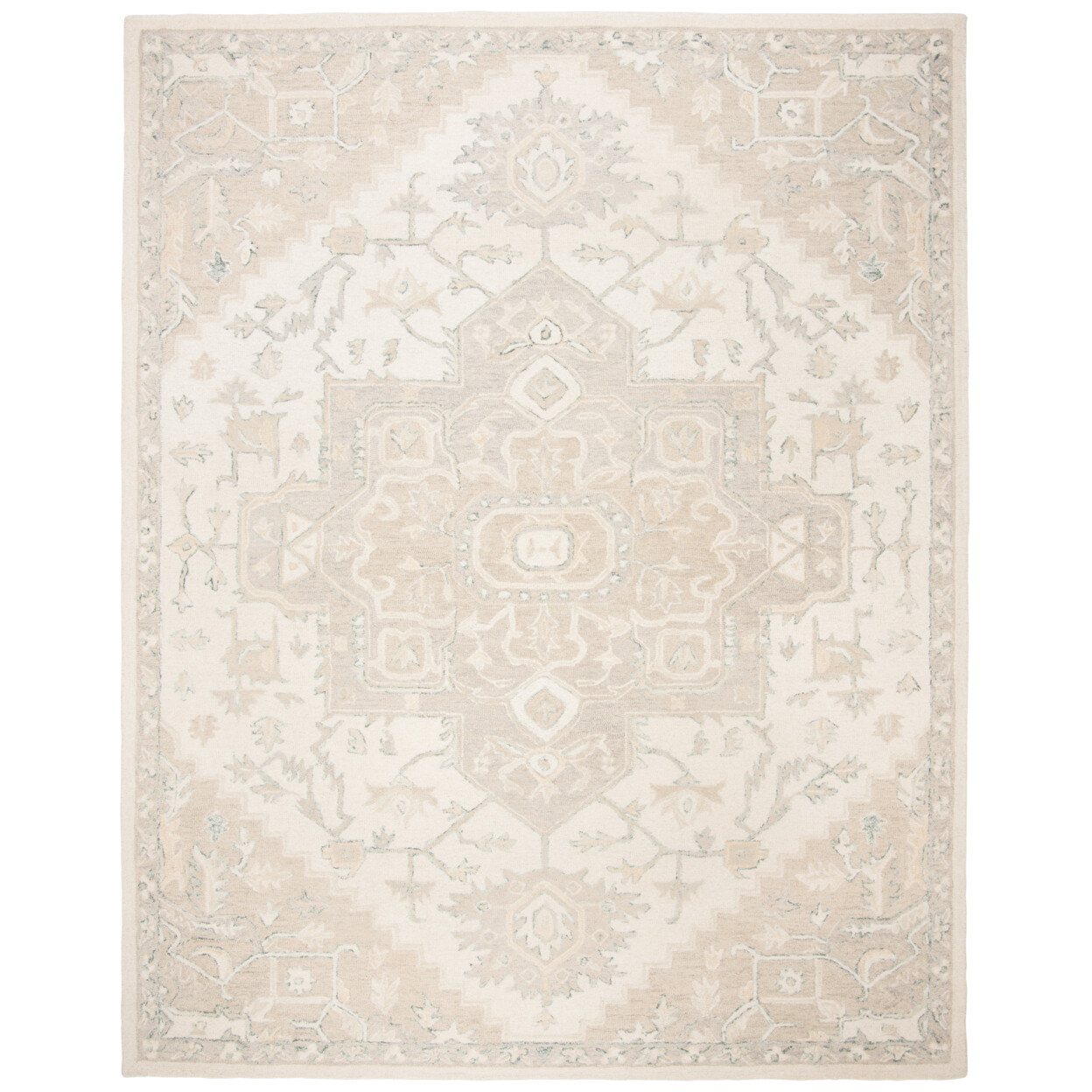 SAFAVIEH Micro-Loop MLP503B Handmade Ivory / Beige Rug