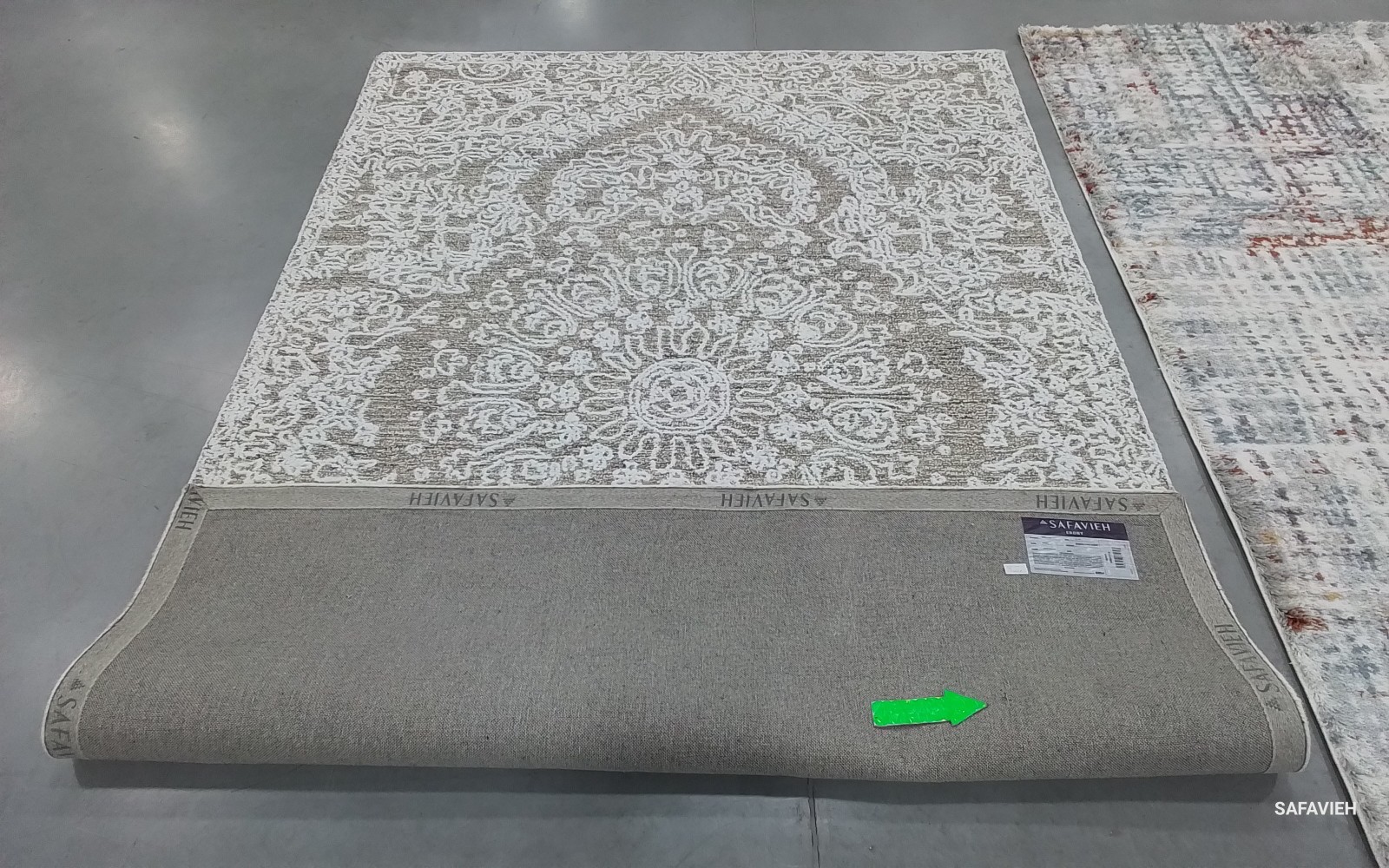 IVORY / BROWN 6′-0″ x 9′-0″ Cut on Rug, Reduced Price 1172775038 EBN211T-6