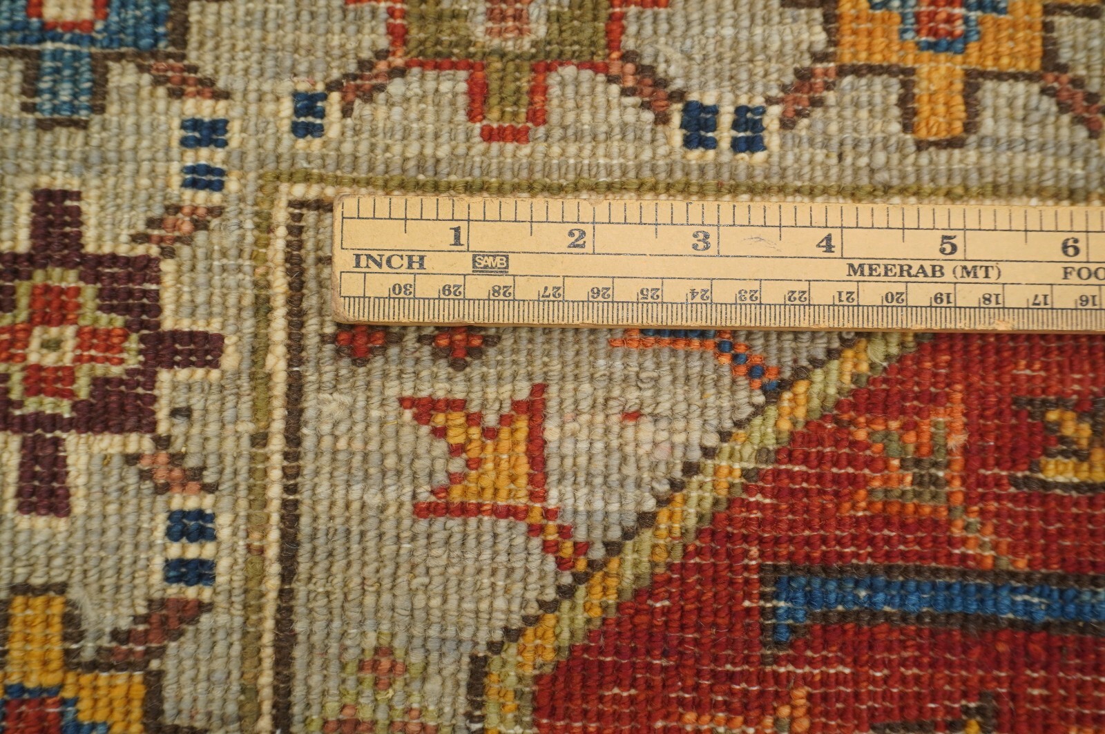 2 x 3 ft Gray Ersari Afghan Hand Knotted Tribal Small Accent Rug