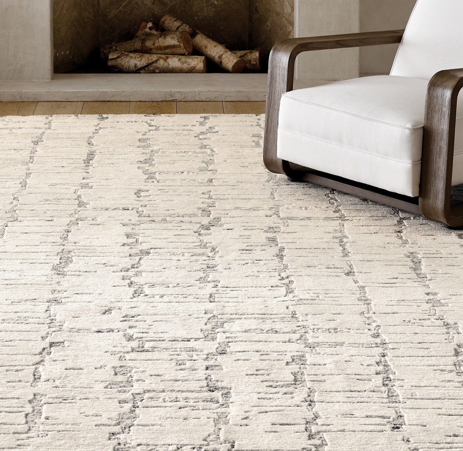 Moroccan Ivory rug – Solid Ivory rug – Plain Ivory rug – Wool Berber rug 8×10|