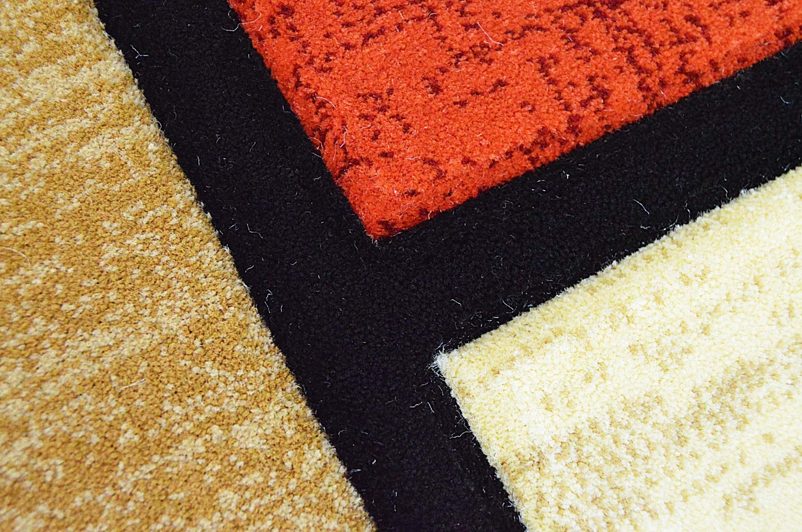 Premium Carved Modern Contemporary Abstract Rug 3995 Orange 2’7”x4′