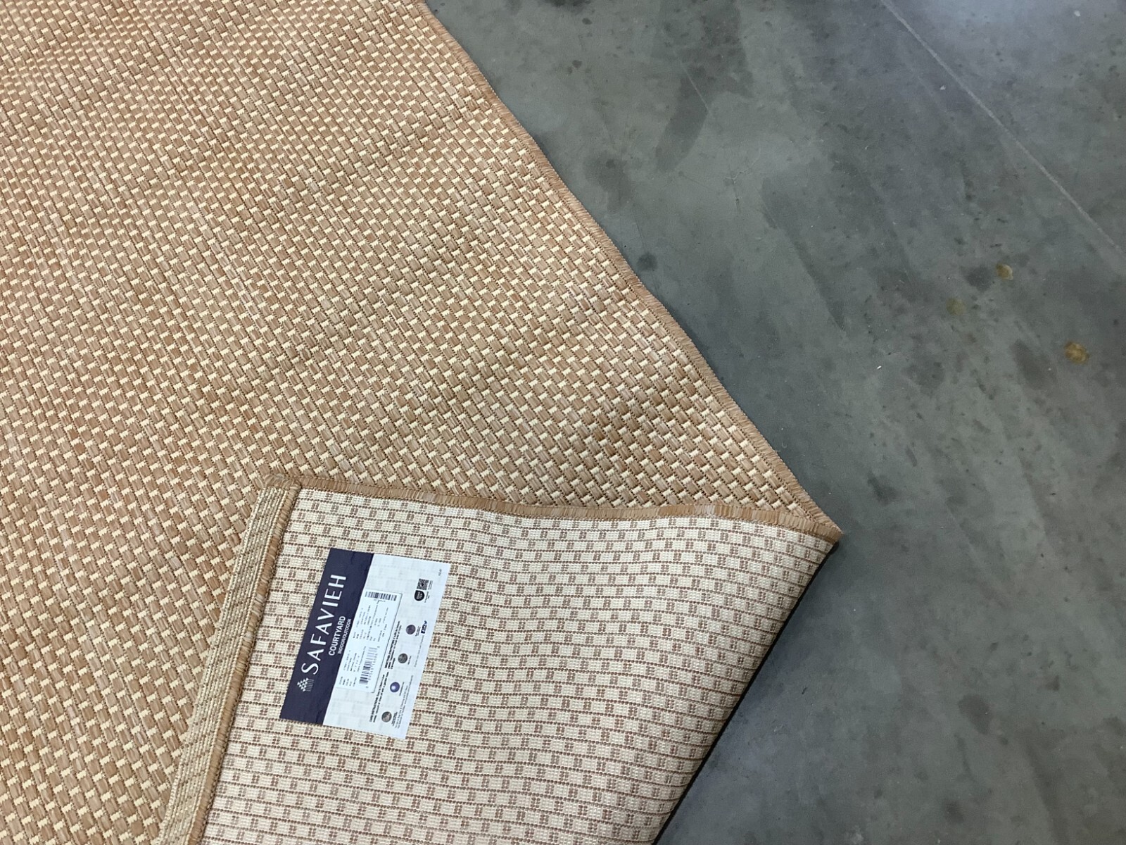 NATURAL CREAM 6′-7″ x 9′-6″ Damaged Rug, Reduced Price 1172677757 CY8521-03012-6