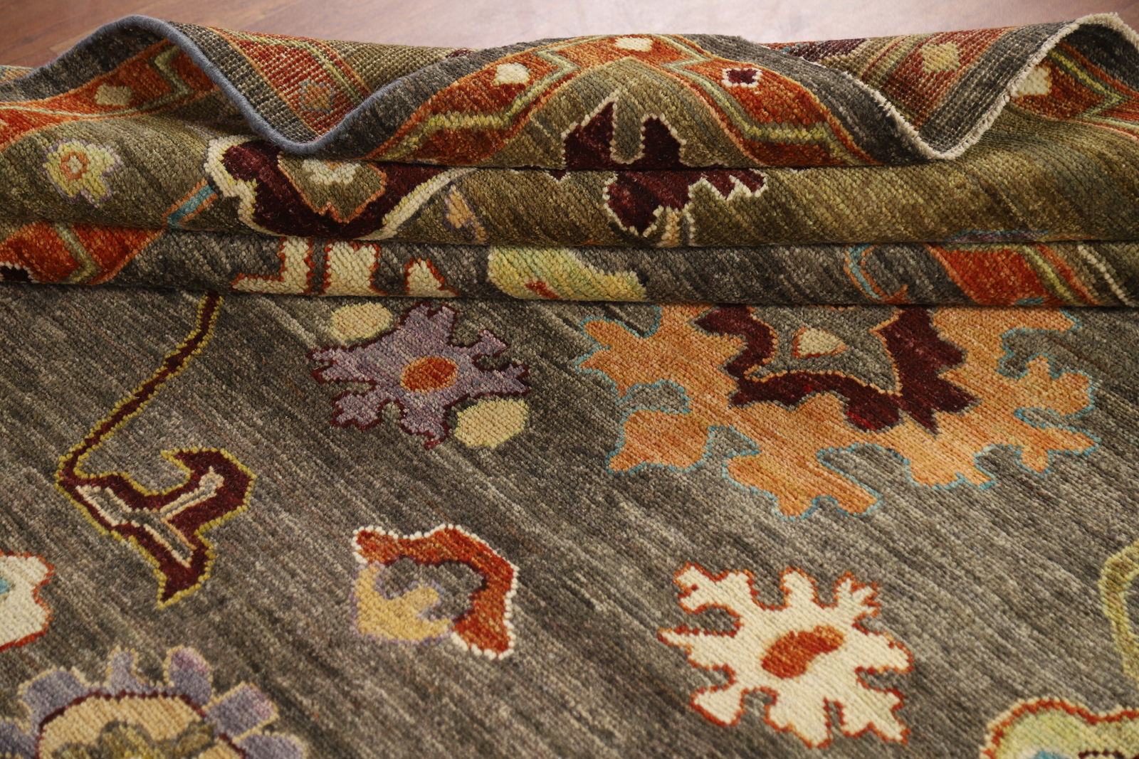 Vegetable Dye Handmade Oushak Turkish Living Room Area Rug Wool Carpet 8×10 ft