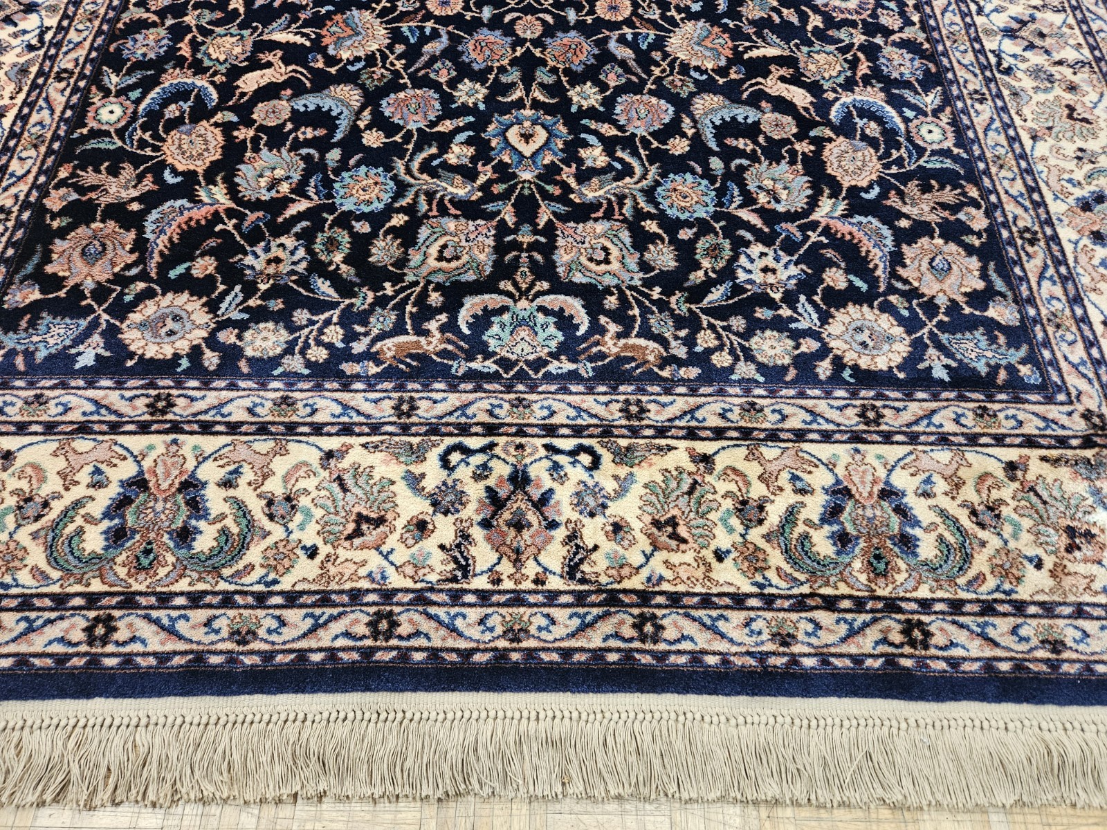 9×12 KARASTAN INDIGO TAB RIZ 700 – 747 100% WOOL RUG VERY GOOD CONDITION