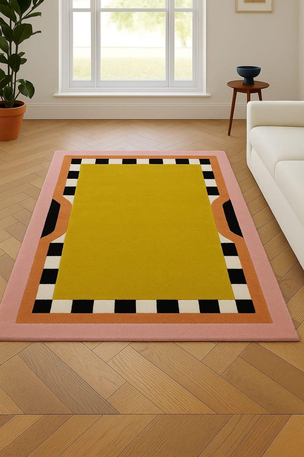 Designer Rug | Irregular Rug | Wool area Rugs | Living Room Rug | Tufted A283