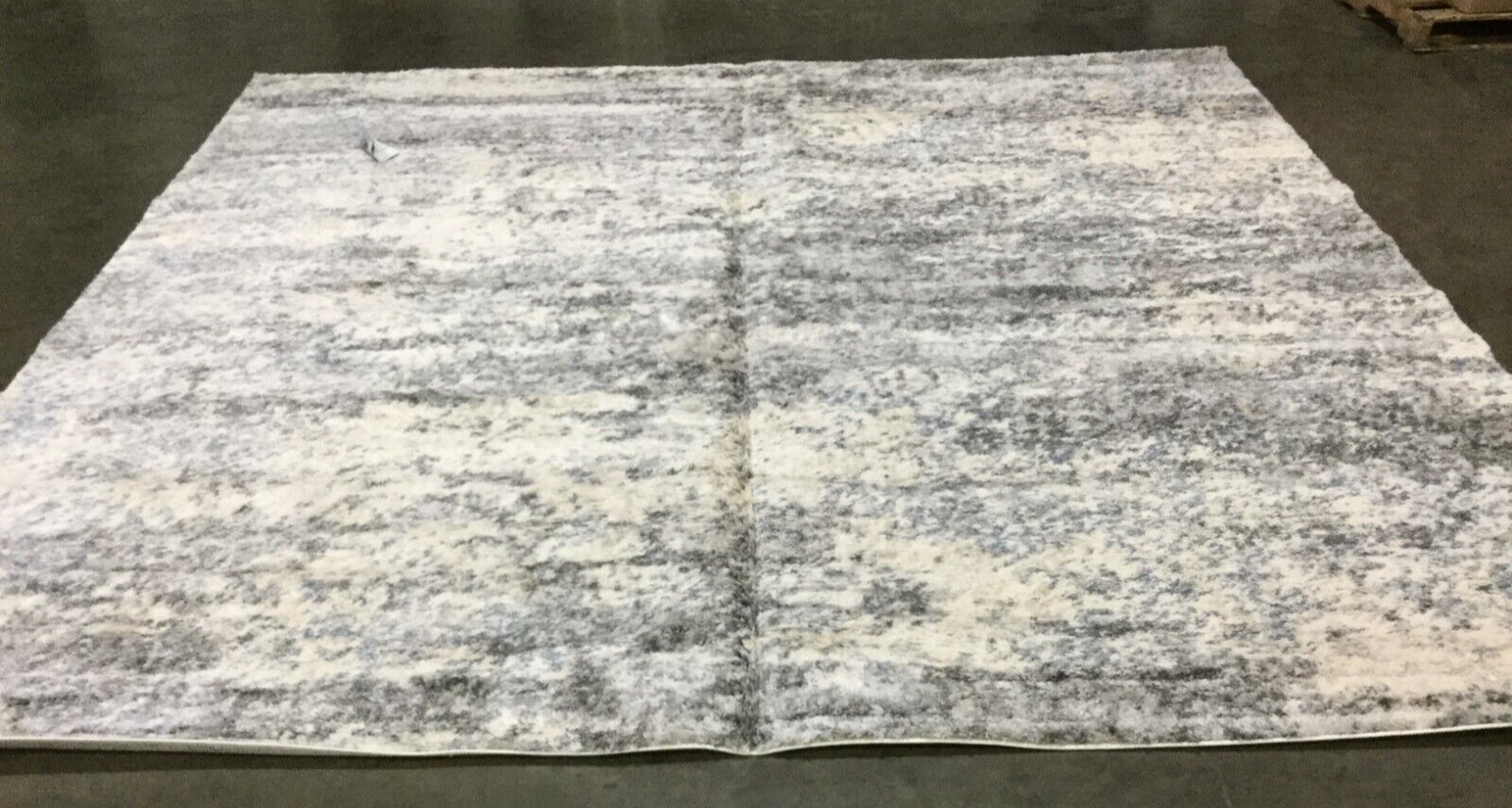 GREY / CREAM 11′ X 11′ Square Stained Rug, Reduce price 1172656134 BER219G-11SQ