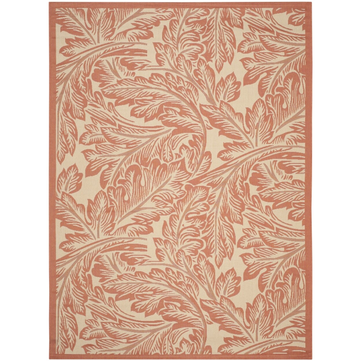 SAFAVIEH Outdoor CY2996-3201 Courtyard Natural / Terra Rug