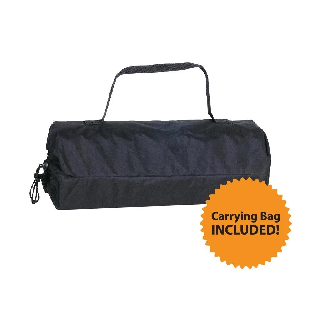 Camping Graphic Mat 8′ x 20′ Black/Silver Outdoor Rug for RV, Patio, or Beach