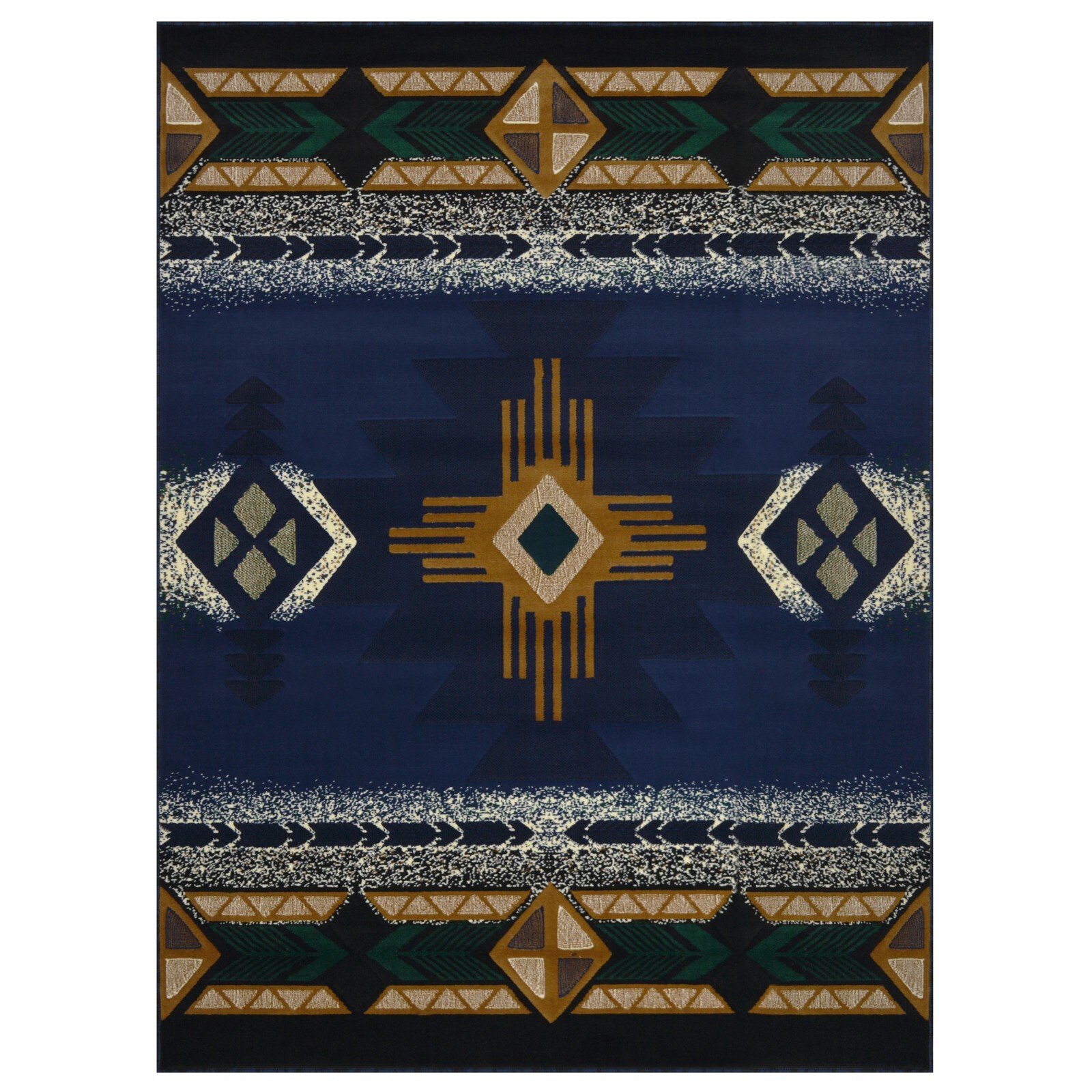 YHSF South West Native American Area Rug Easy Clean – 5 Feet x 7 Feet