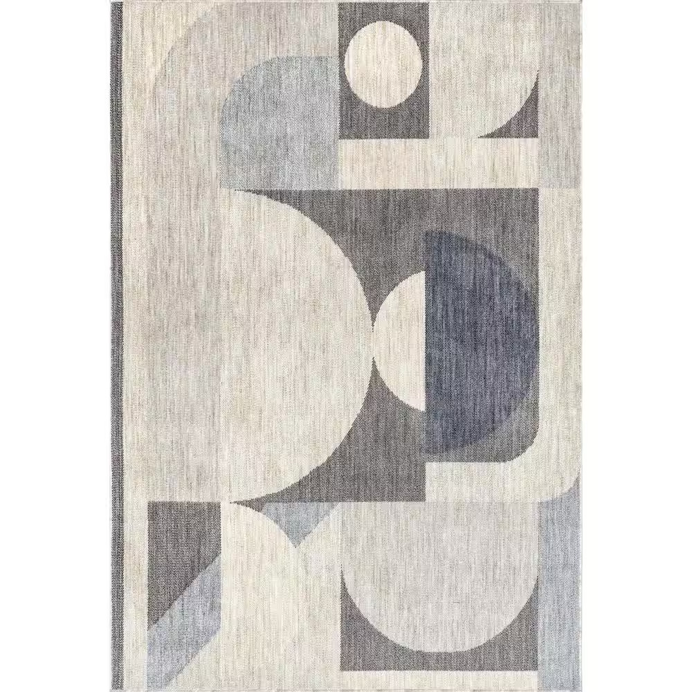 Beckett Charcoal 6 Ft. X 9 Ft. Modern Geometric Living Room/Bedroom/Dining Ro…