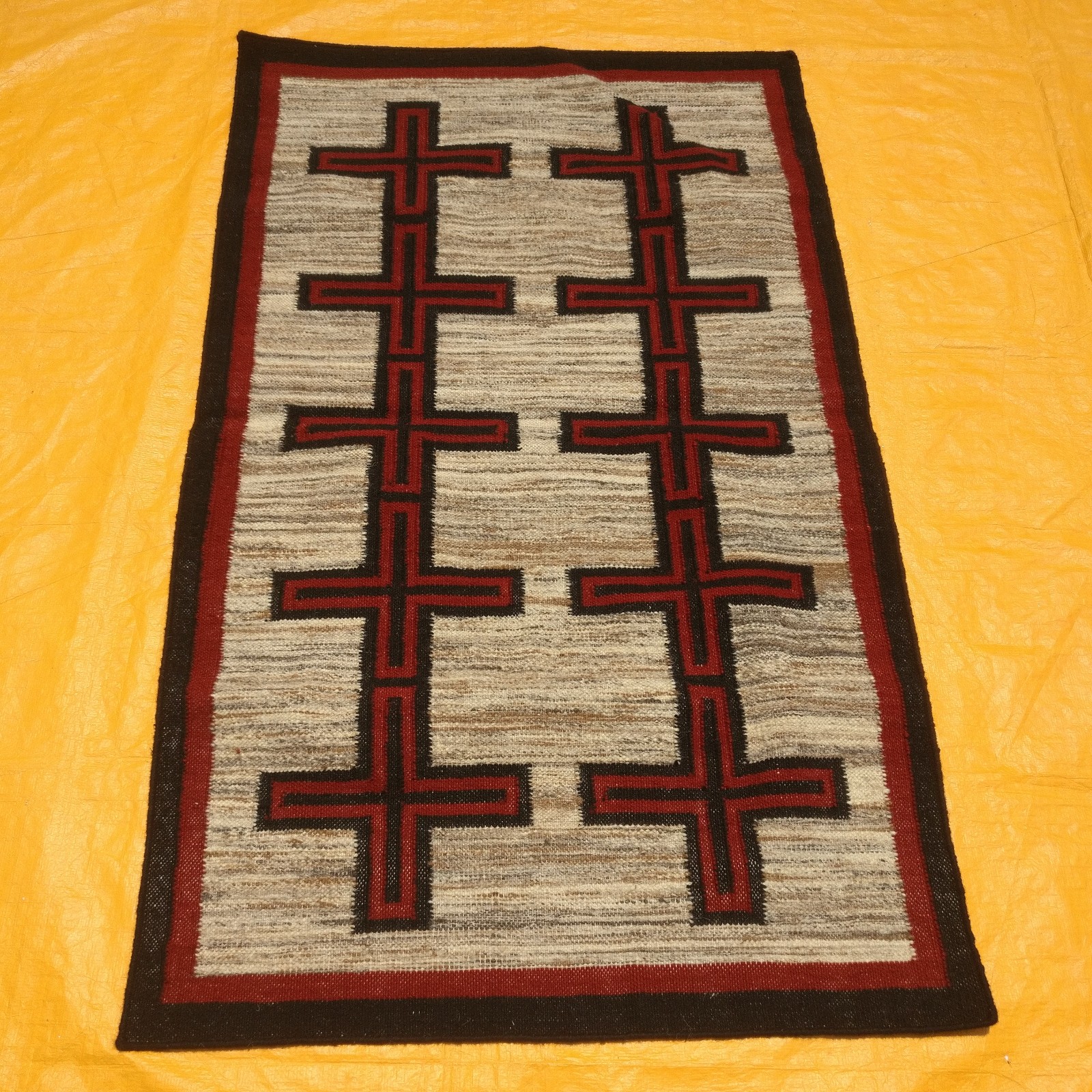 Mexican Wool Boho Rug Turkish Aztec Kilim Rug Handwoven Oriantal Rugs Southwest