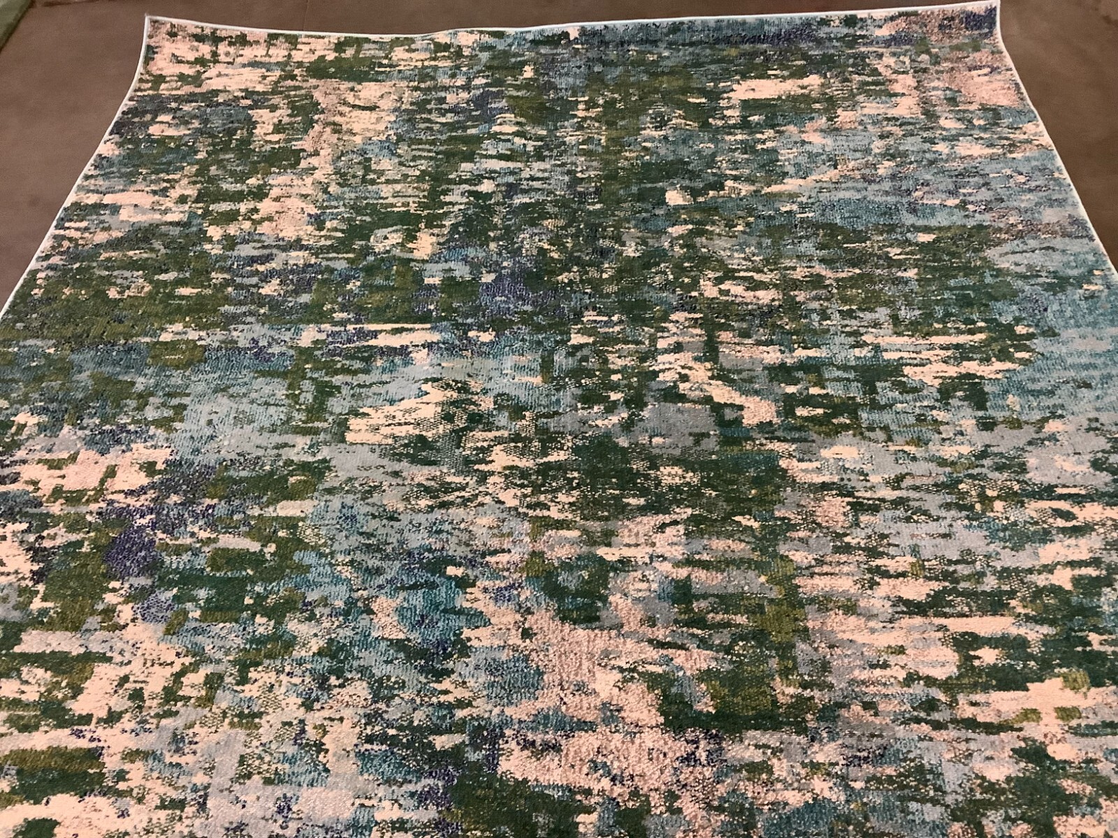 GREEN / TURQUOISE 8′ X 10′ Flaw in Rug, Reduced Price 1172667402 MAD471Y-8