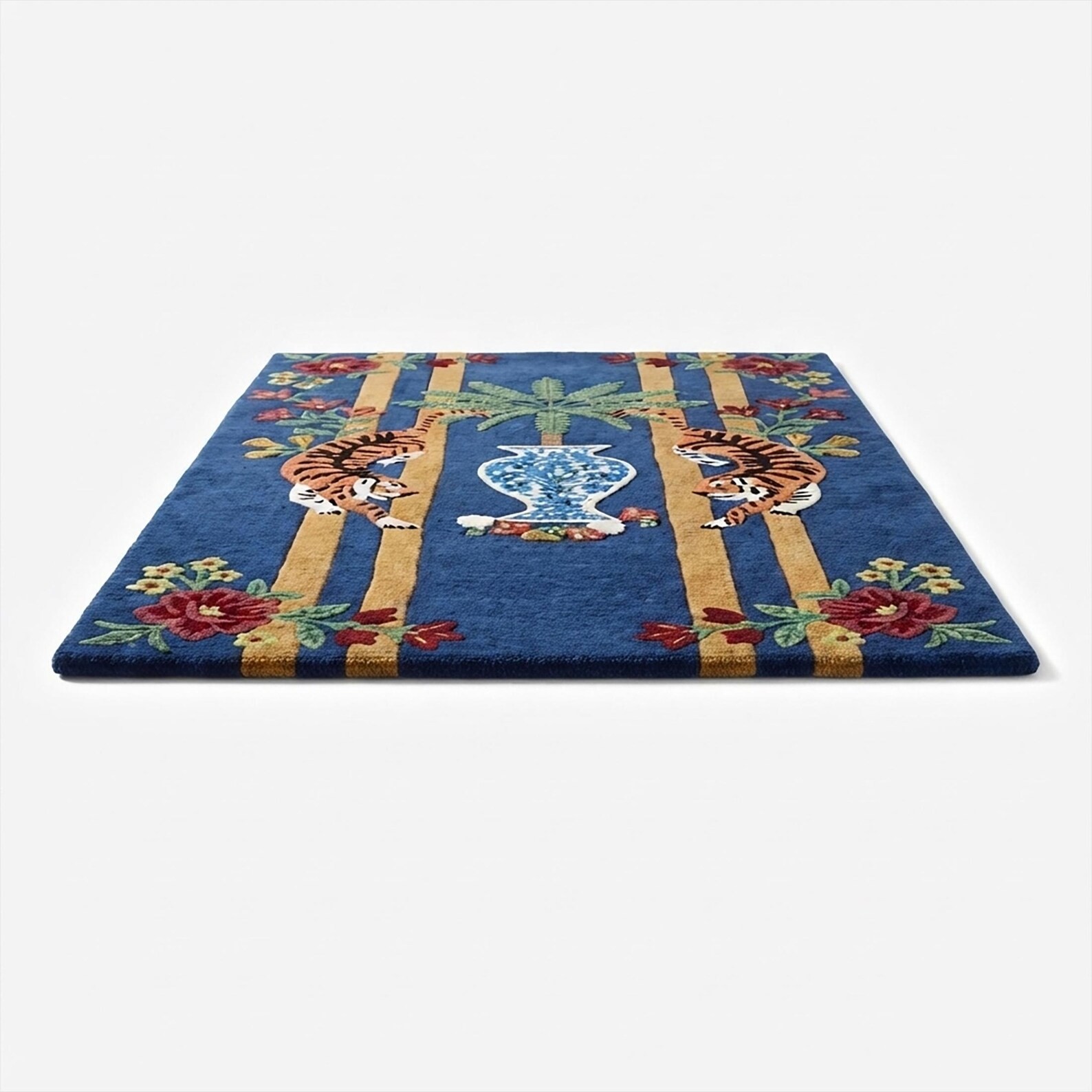 Hand Tufted Tiger wool area rug for home decor handmade 6×9|8×10