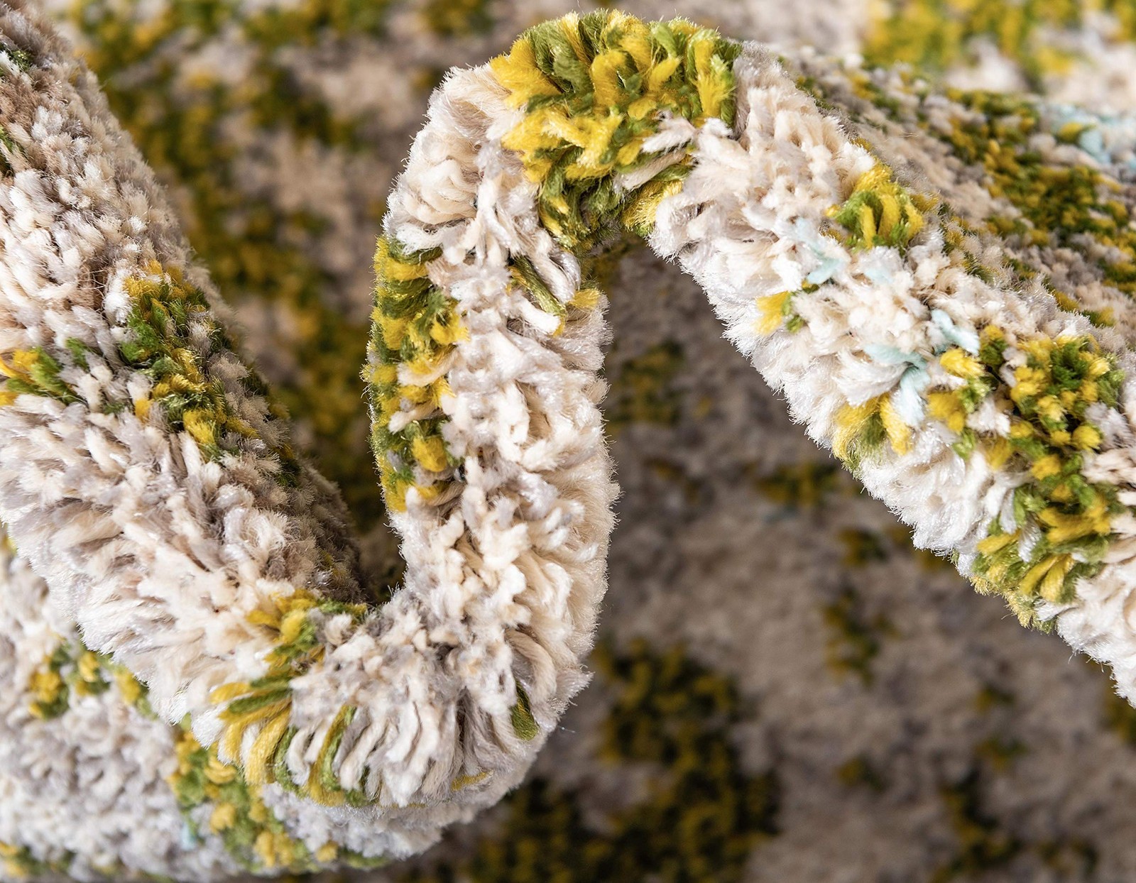 Unique Loom Estrella Collection Abstract Modern Light Colors Distressed Area