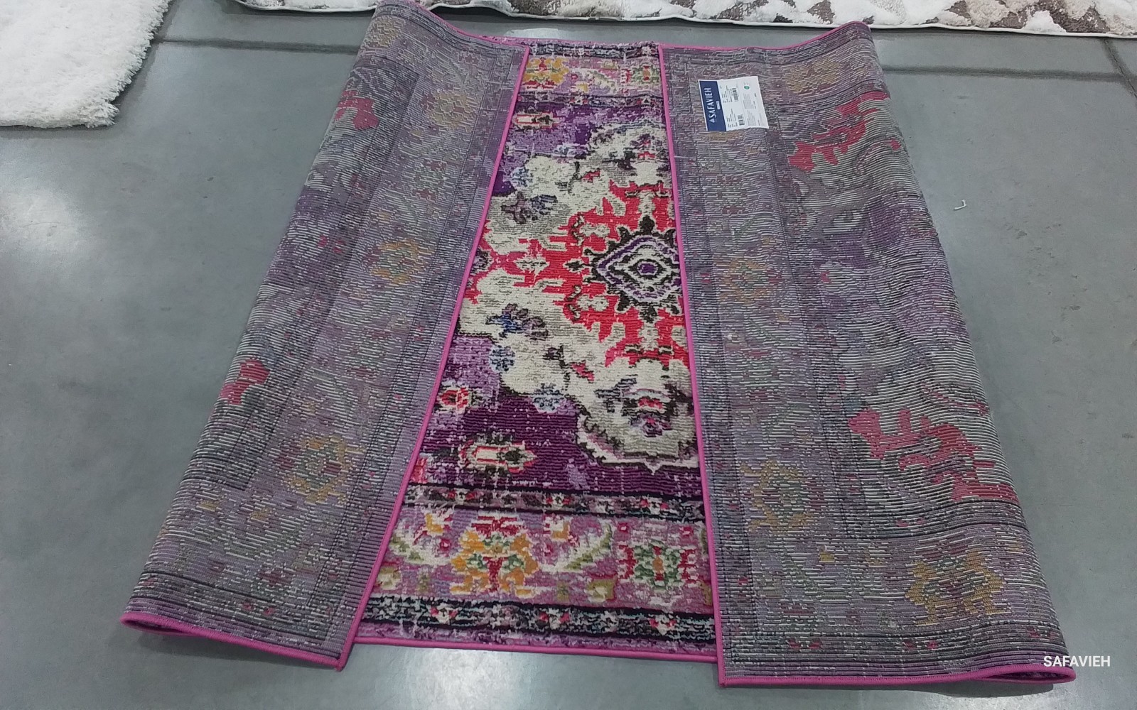VIOLET / FUCHSIA 5′-1″ x 7′-7″ Flaw in Rug, Reduced Price 1172781870 MNC243P-5