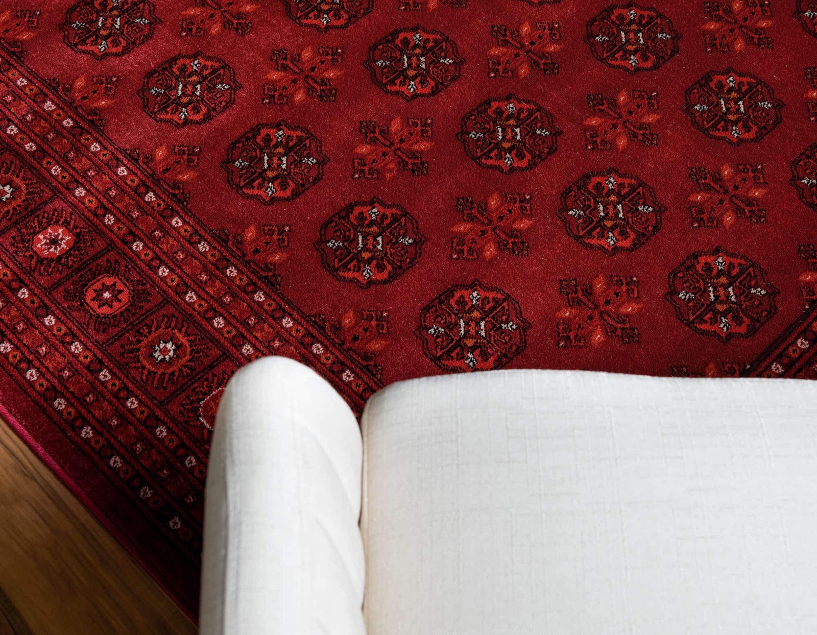 Tekke Collection Over-Dyed Saturated Traditional Torkaman Area Rug (6′ 0 x 9’…