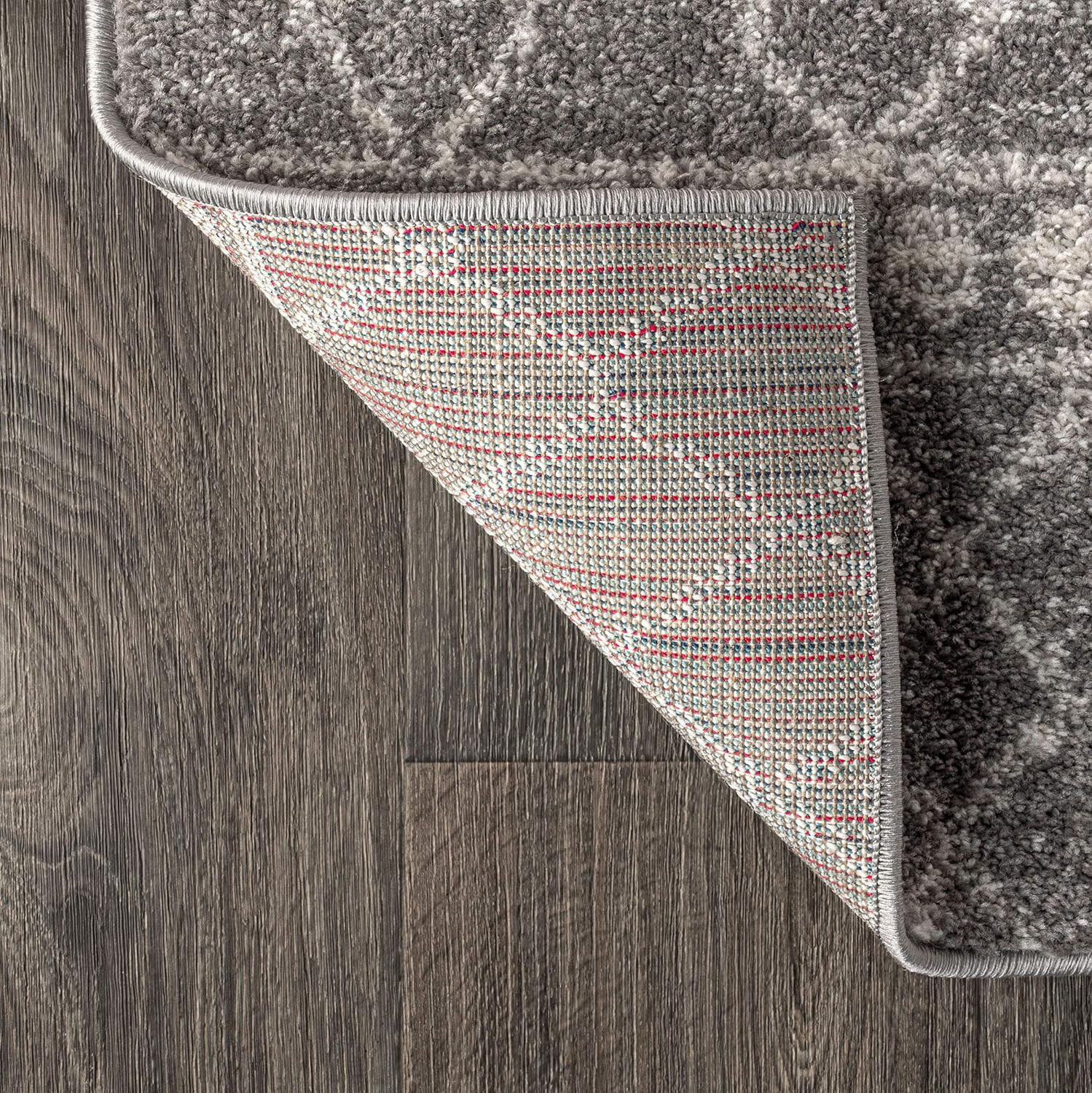 Bohemian Izil Moroccan Beni Souk Gray/Cream 8×10 Area Rug – Pet Friendly