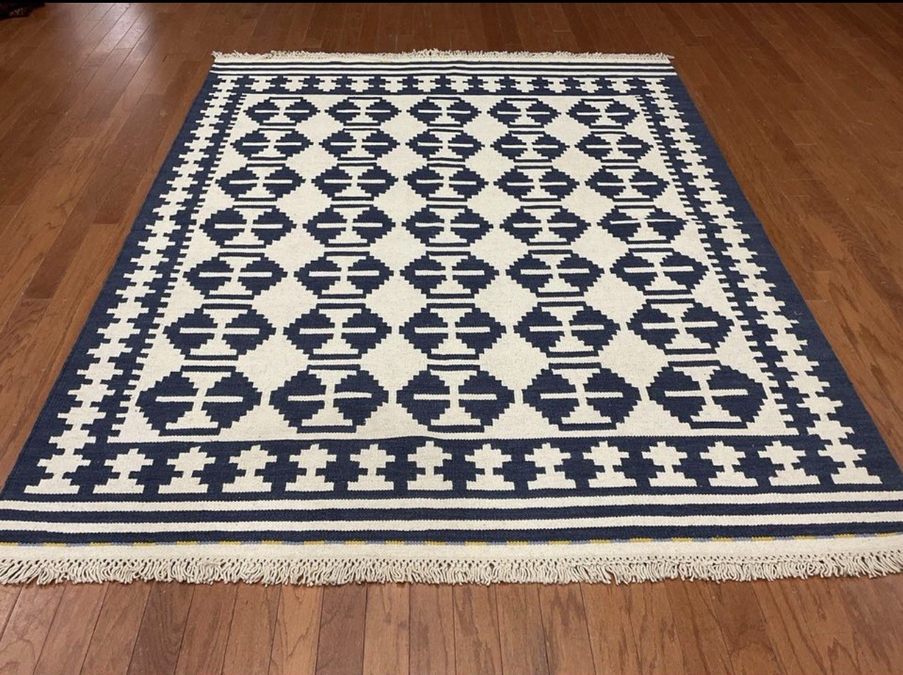 Handmade 100% Wool Kilim Area Rug 5’6 X 7’9