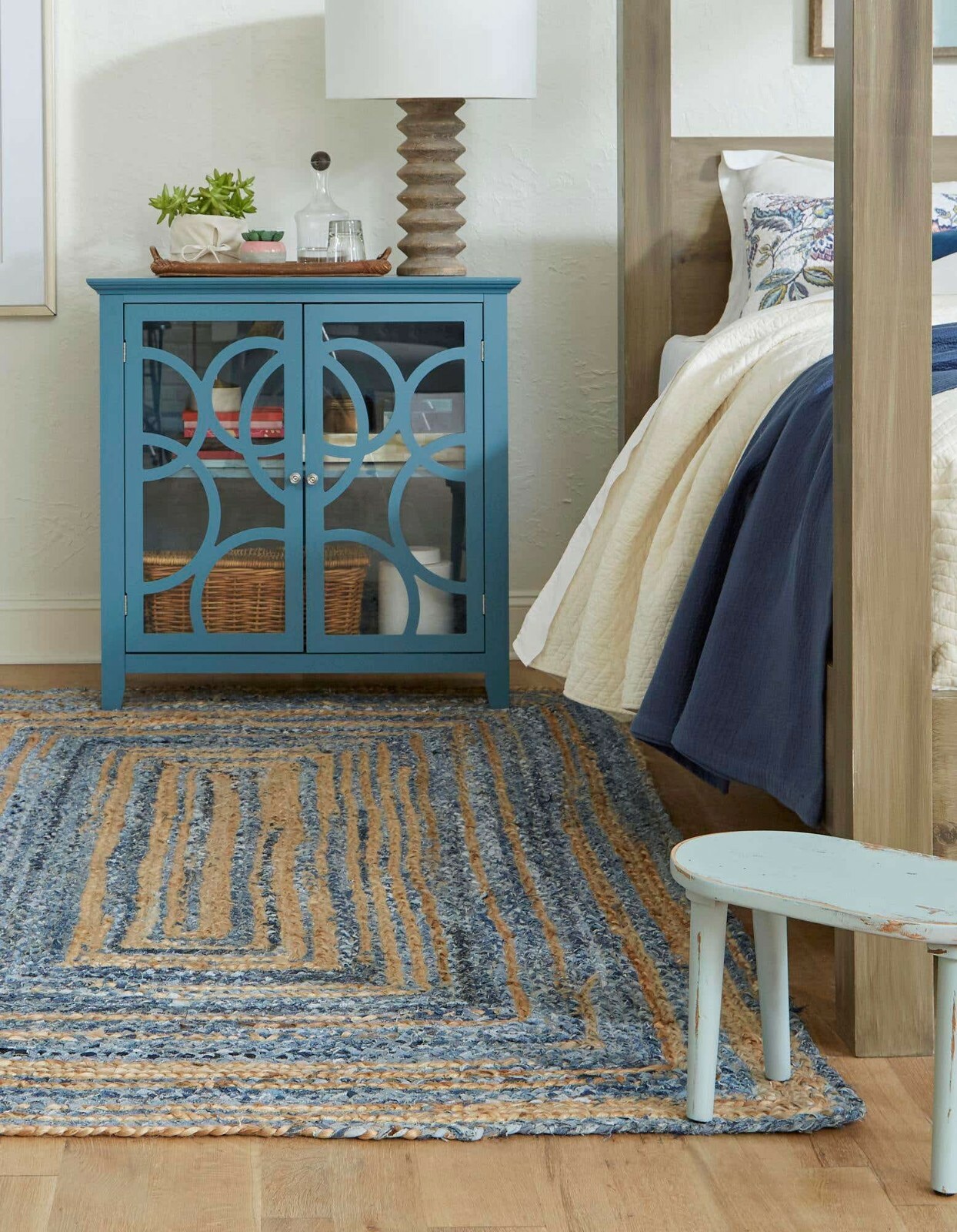 Rug 100% Natural Denim Jute Handmade Rug area carpet rustic look modern rugs